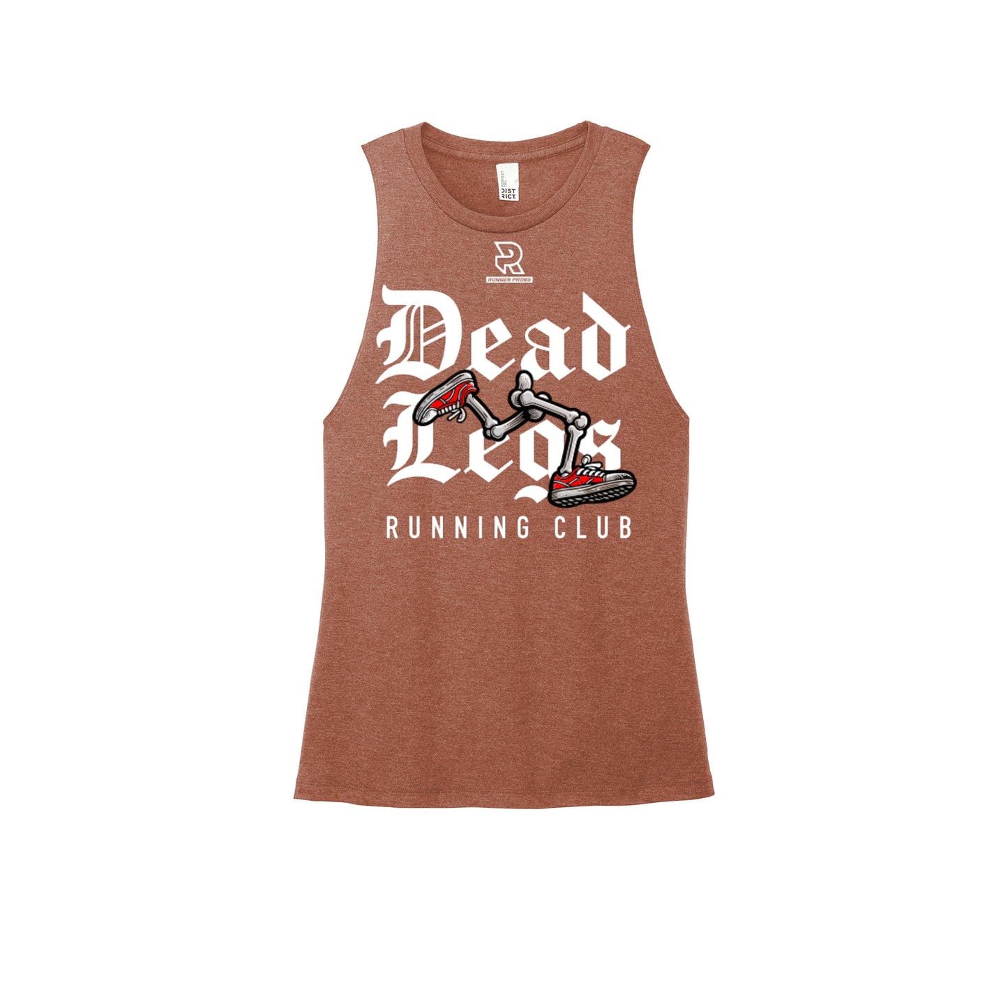 DEAD LEGS (White) - Womens Perfect Tri Muscle Tank