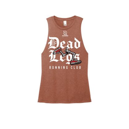 DEAD LEGS (White) - Womens Perfect Tri Muscle Tank