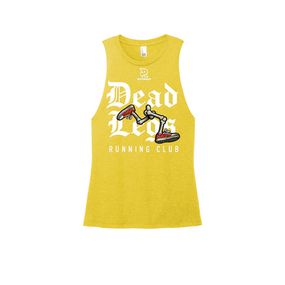 DEAD LEGS (White) - Womens Perfect Tri Muscle Tank