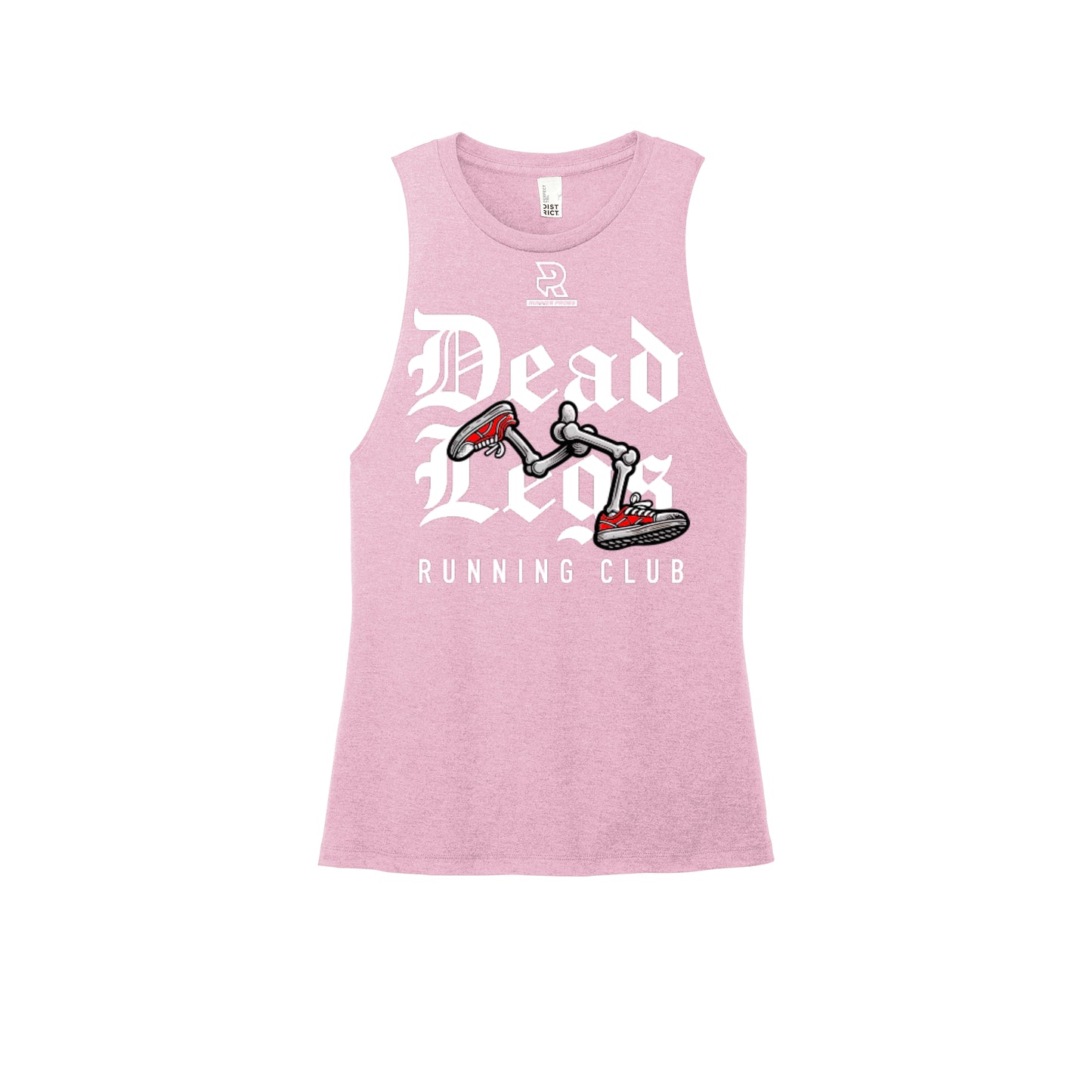 DEAD LEGS (White) - Womens Perfect Tri Muscle Tank