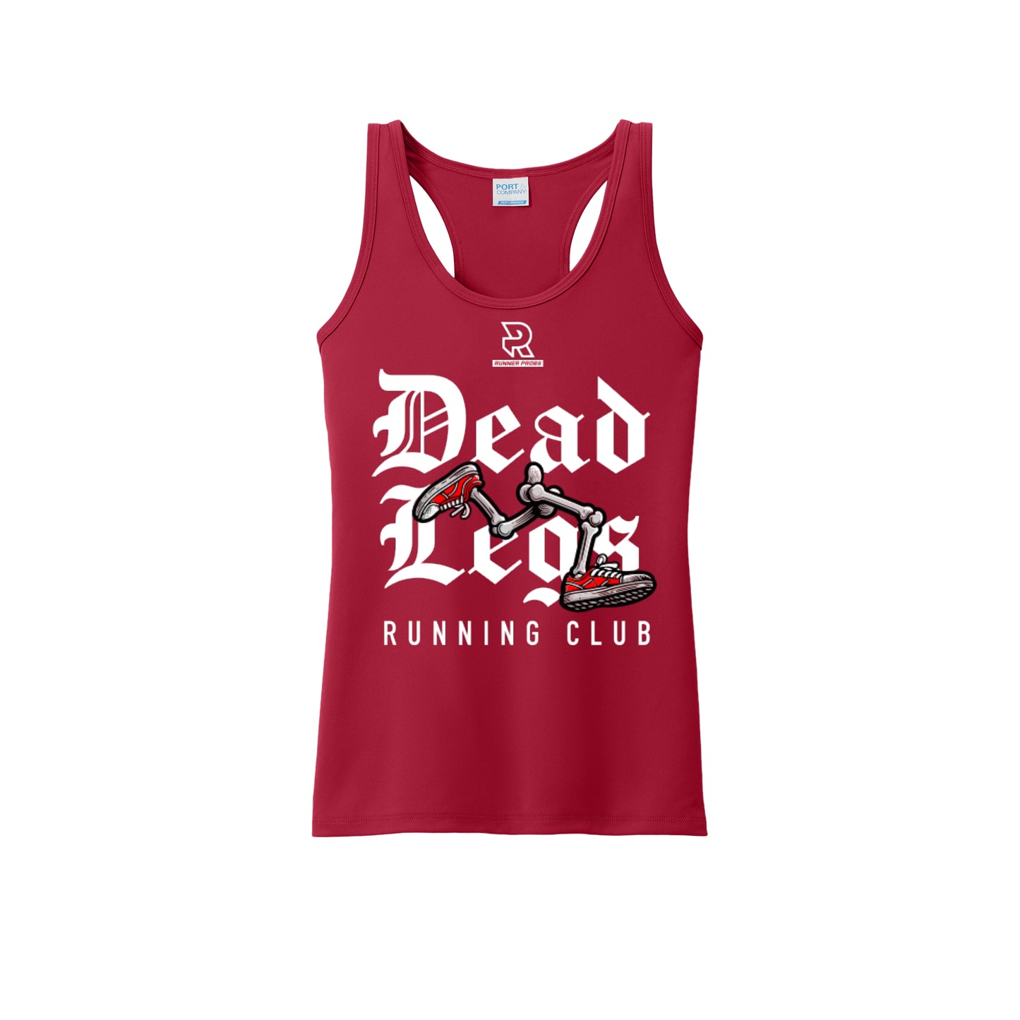 DEAD LEGS (White) - Womens Performance Tank