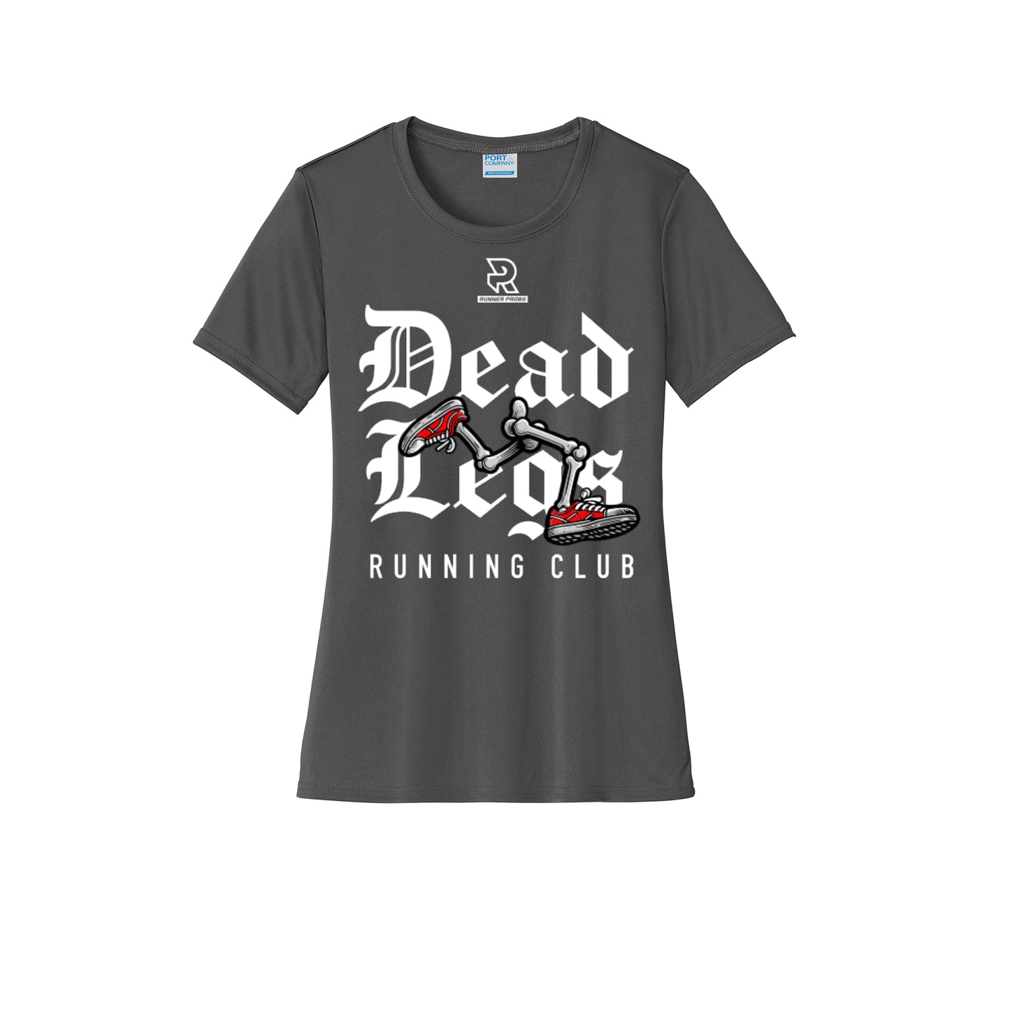 DEAD LEGS (White) - Womens Short Sleeve Performance Tee