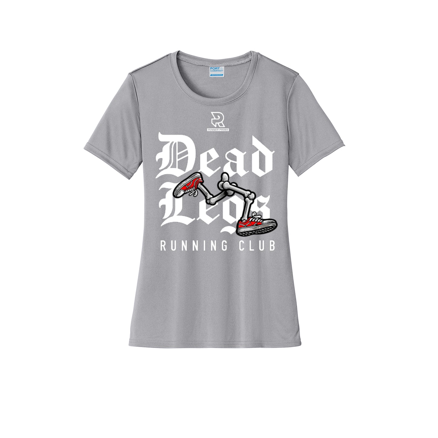 DEAD LEGS (White) - Womens Short Sleeve Performance Tee