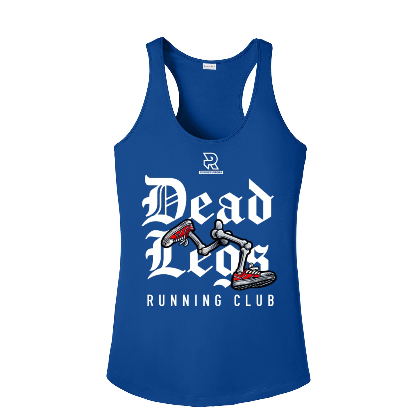 DEAD LEGS (White) - Womens Competitor Racerback Tank
