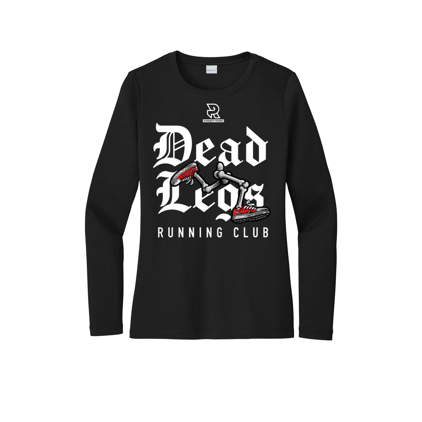 DEAD LEGS (White) - Womens Pro Long Sleeve Performance Tee