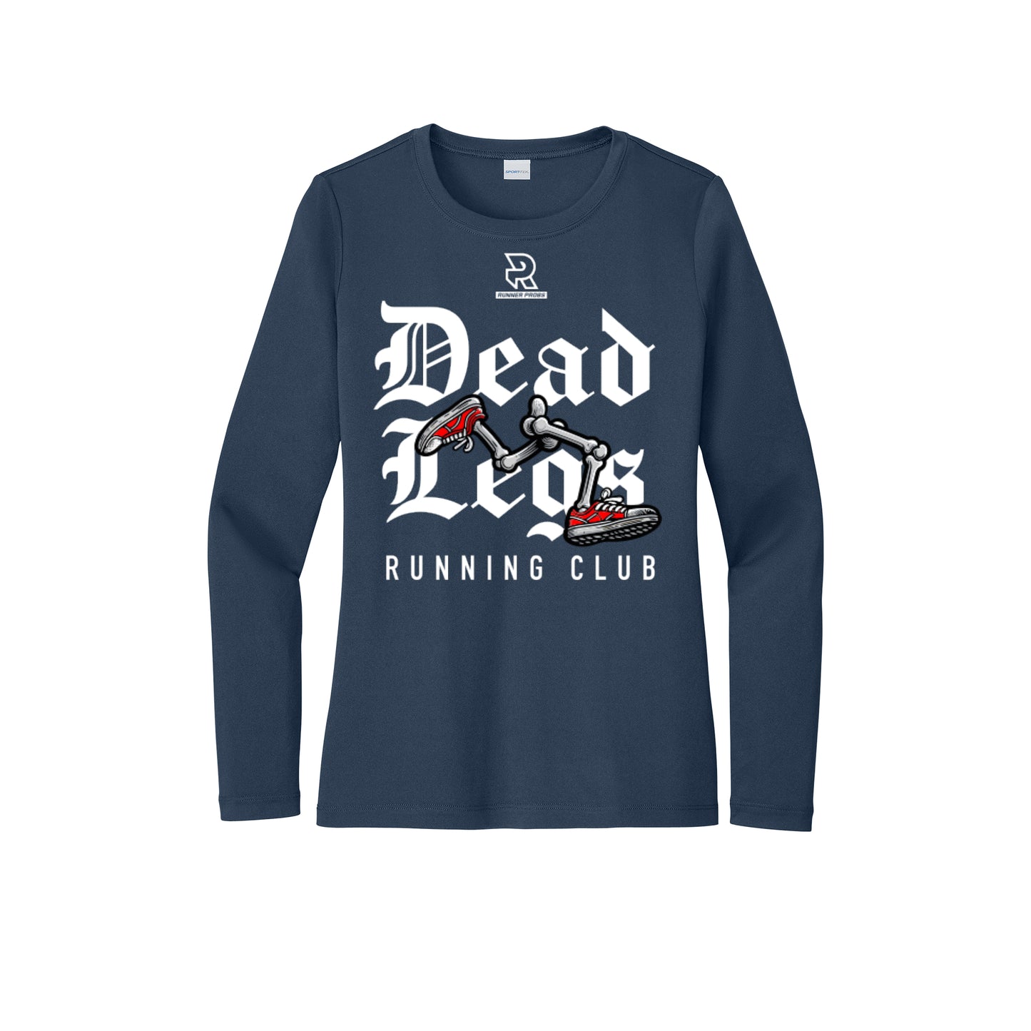 DEAD LEGS (White) - Womens Pro Long Sleeve Performance Tee