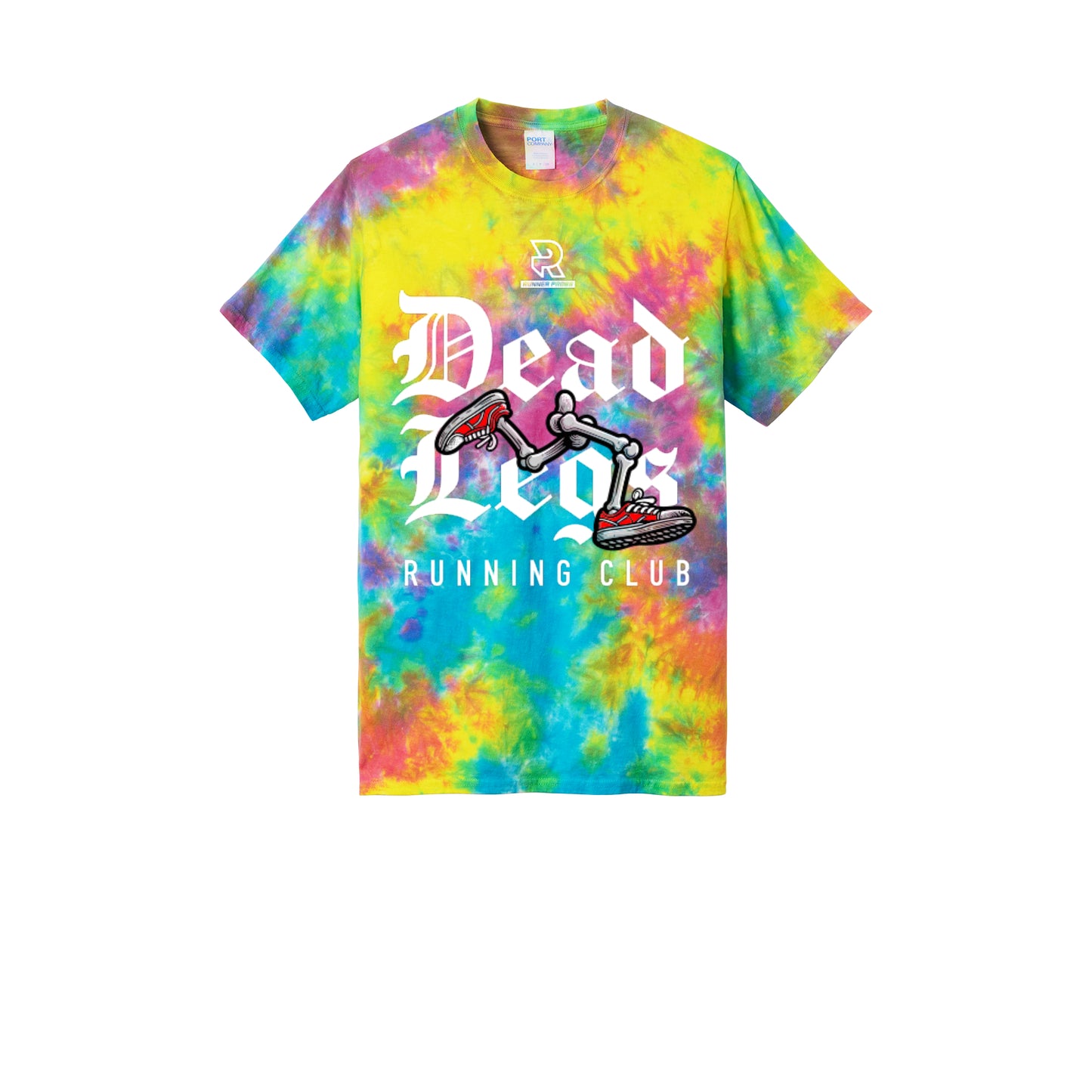 DEAD LEGS (White) - Short Sleeve Tie Dye Cotton Tee