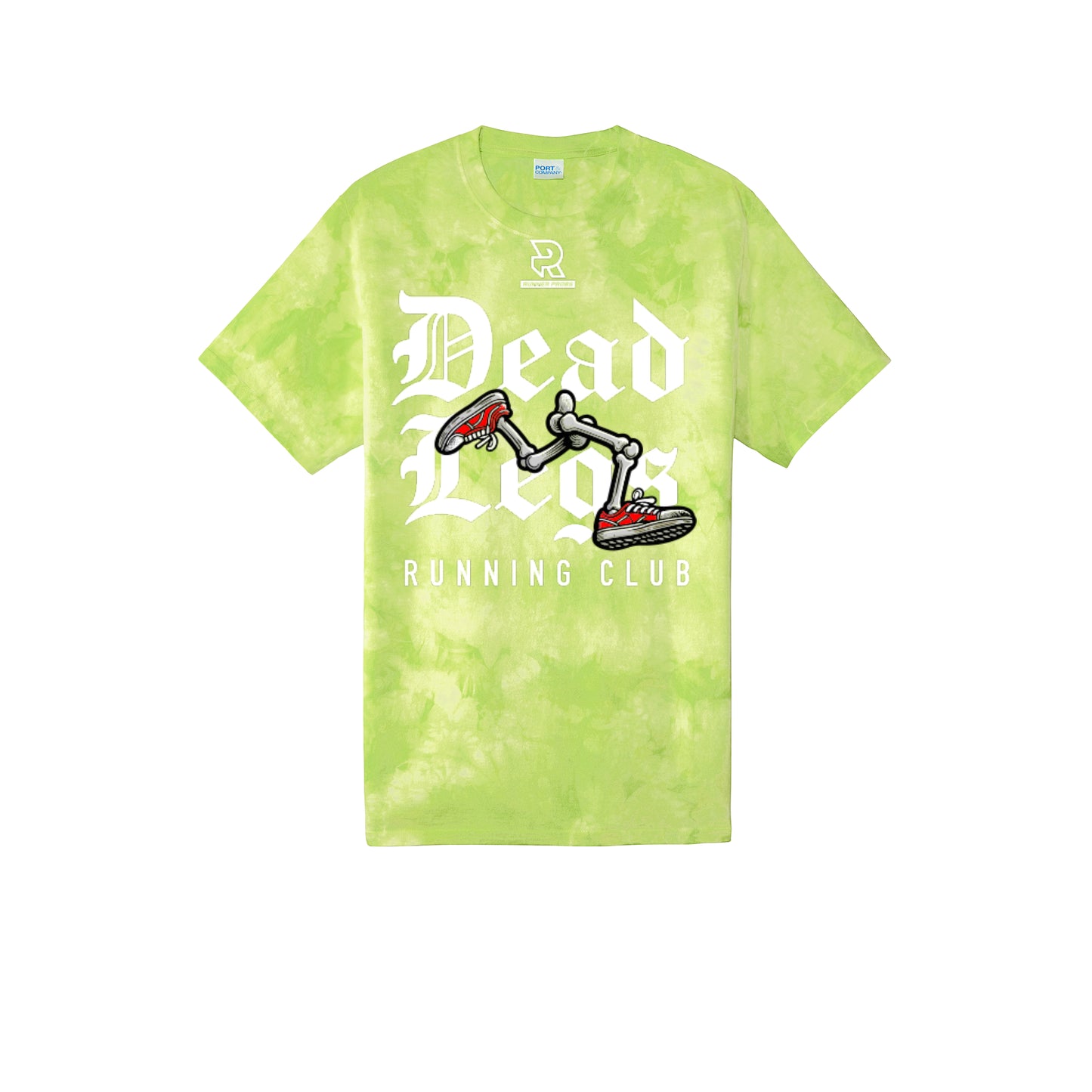 DEAD LEGS (White) - Short Sleeve Tie Dye Cotton Tee