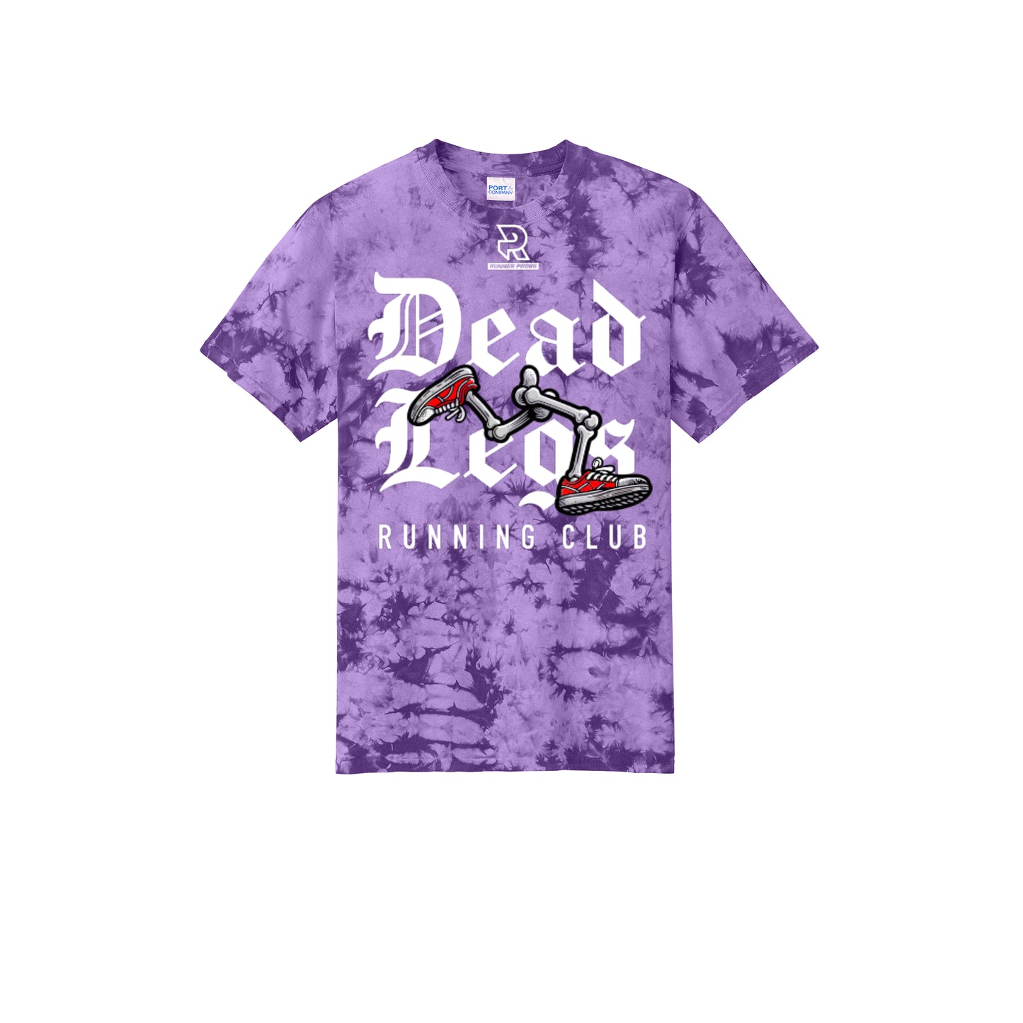 DEAD LEGS (White) - Short Sleeve Tie Dye Cotton Tee
