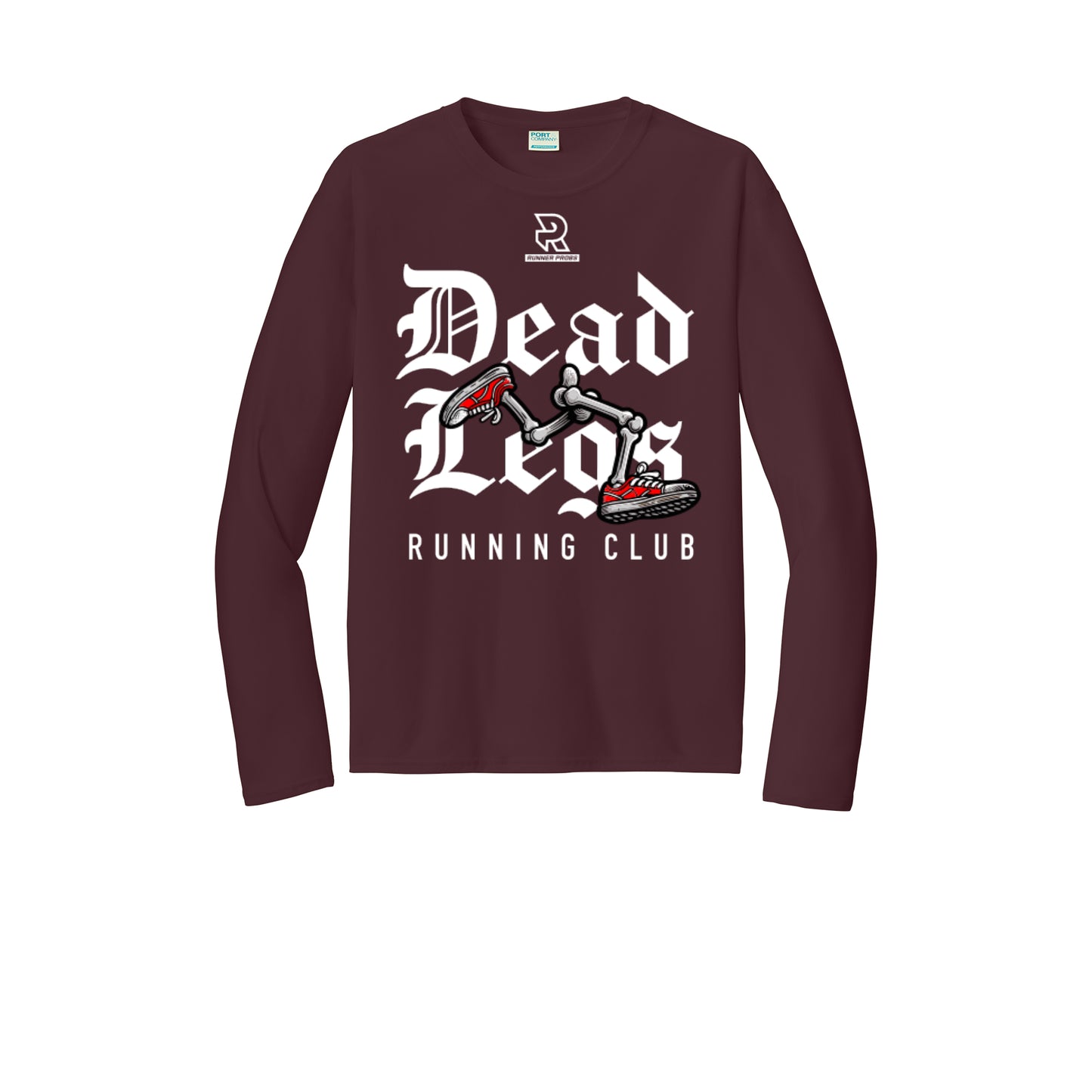 DEAD LEGS (White) - Long Sleeve Performance Tee