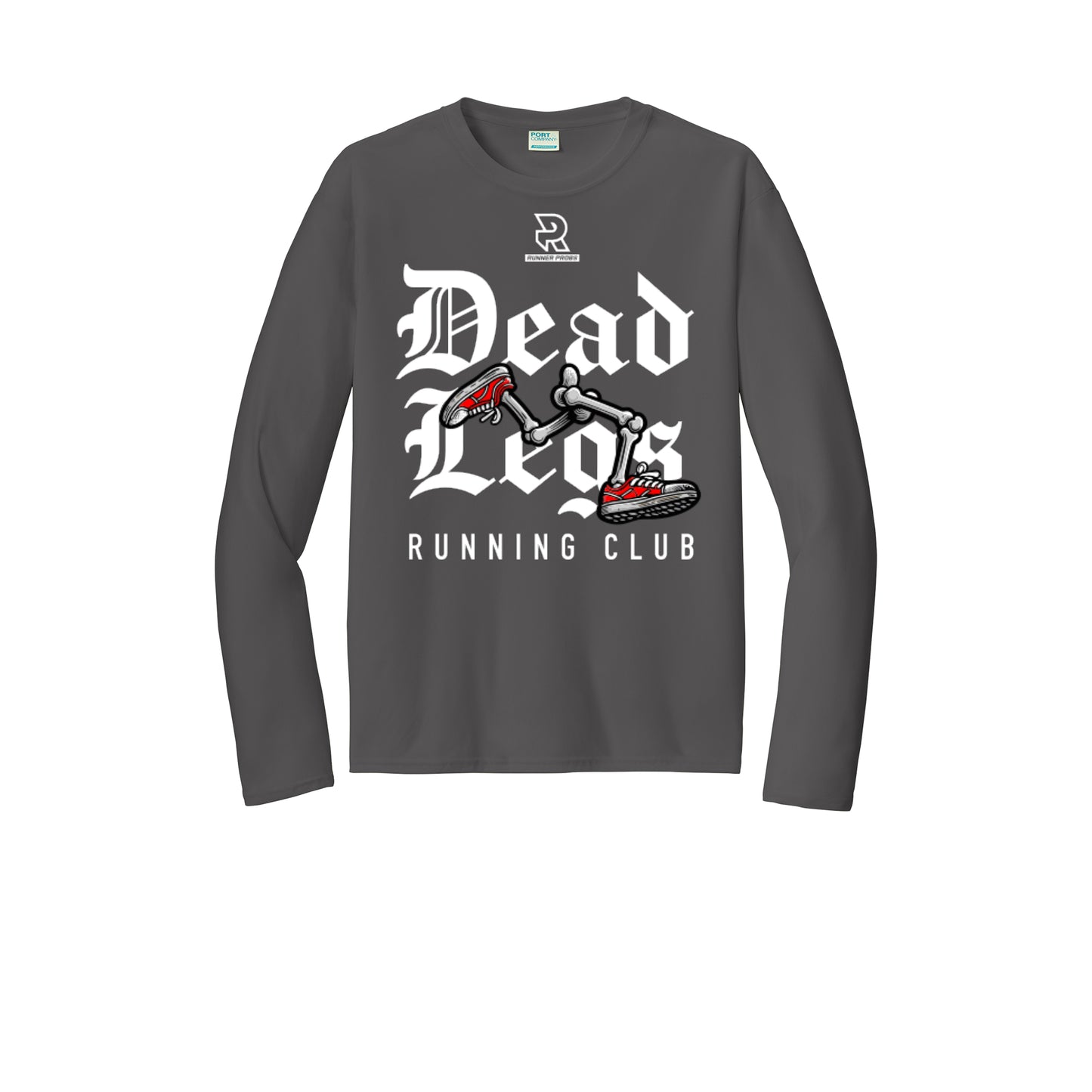 DEAD LEGS (White) - Long Sleeve Performance Tee