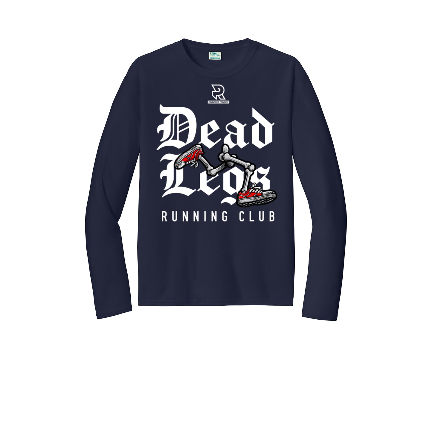 DEAD LEGS (White) - Long Sleeve Performance Tee