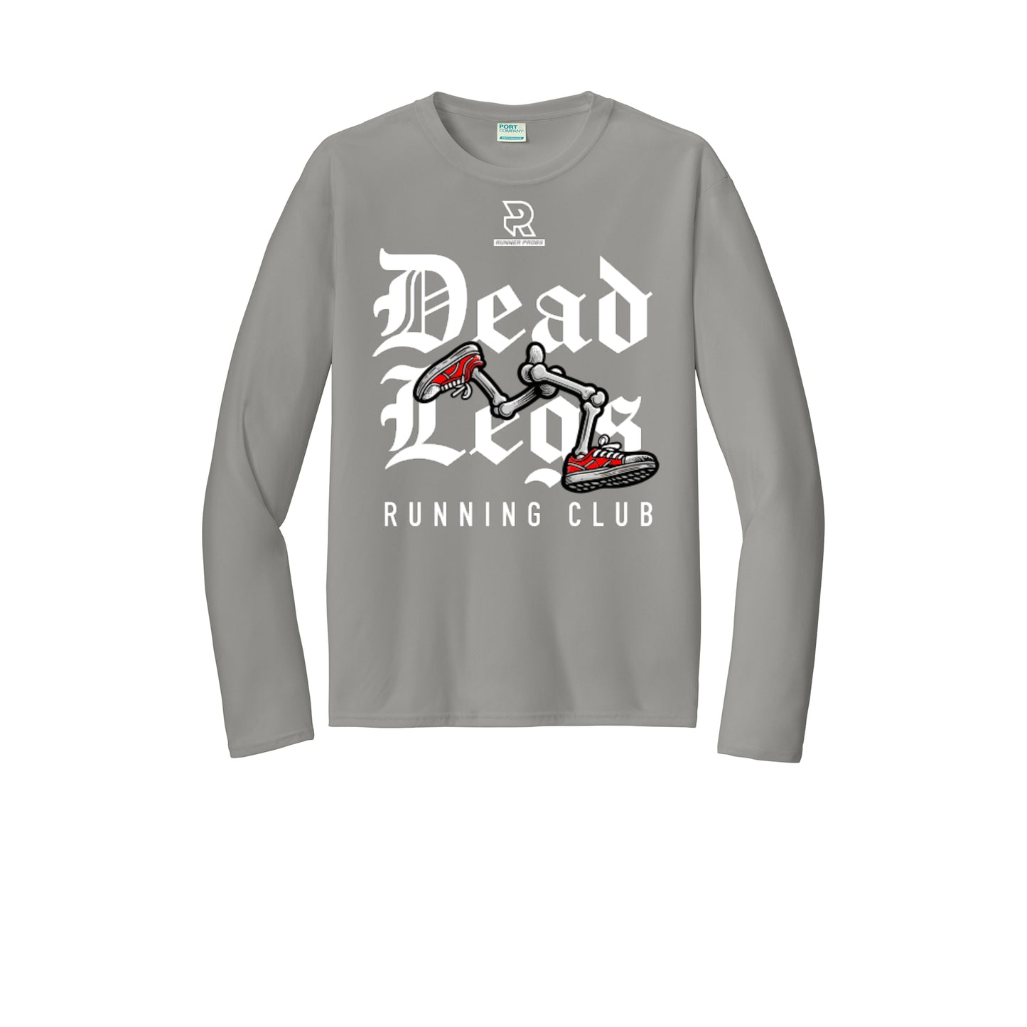 DEAD LEGS (White) - Long Sleeve Performance Tee