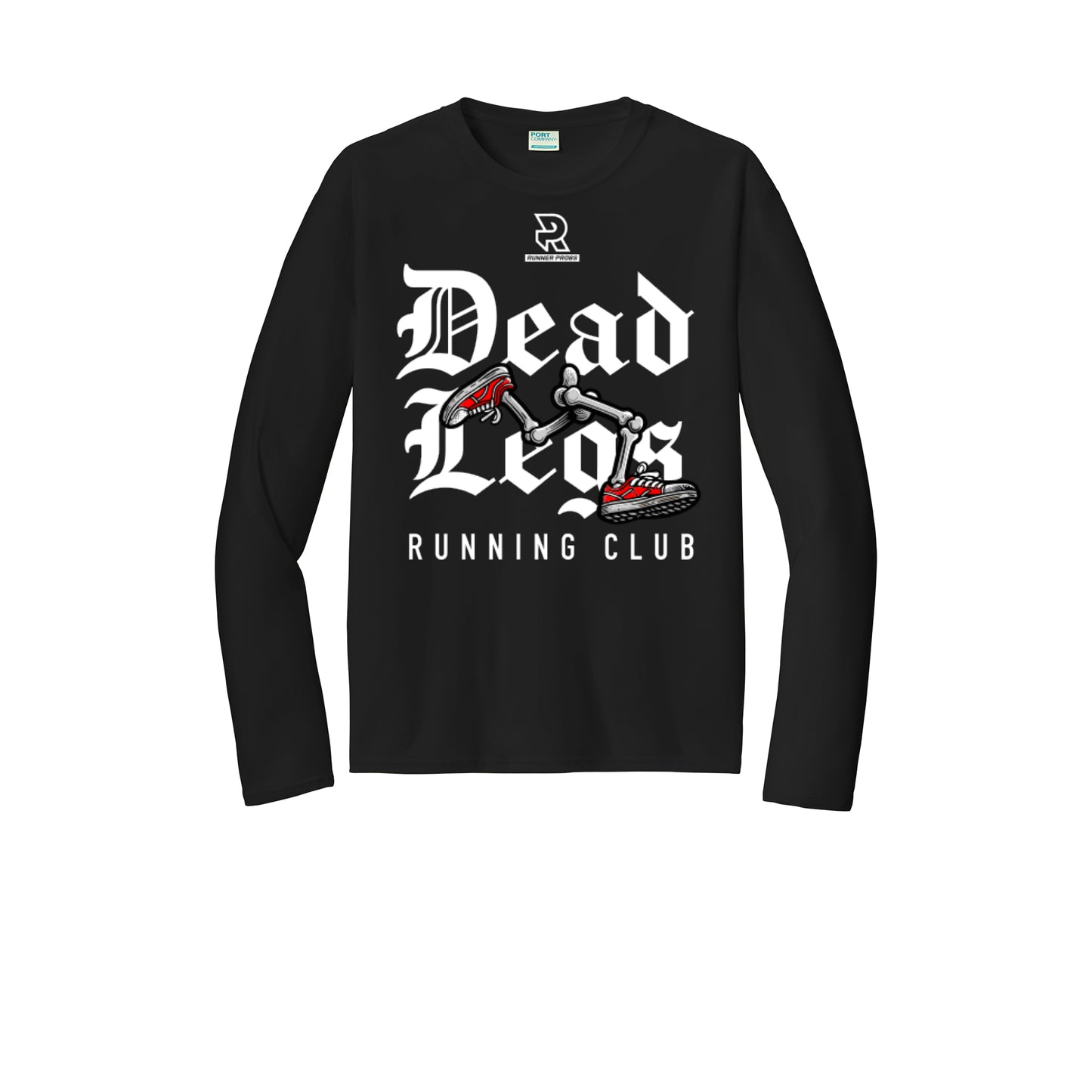 DEAD LEGS (White) - Long Sleeve Performance Tee