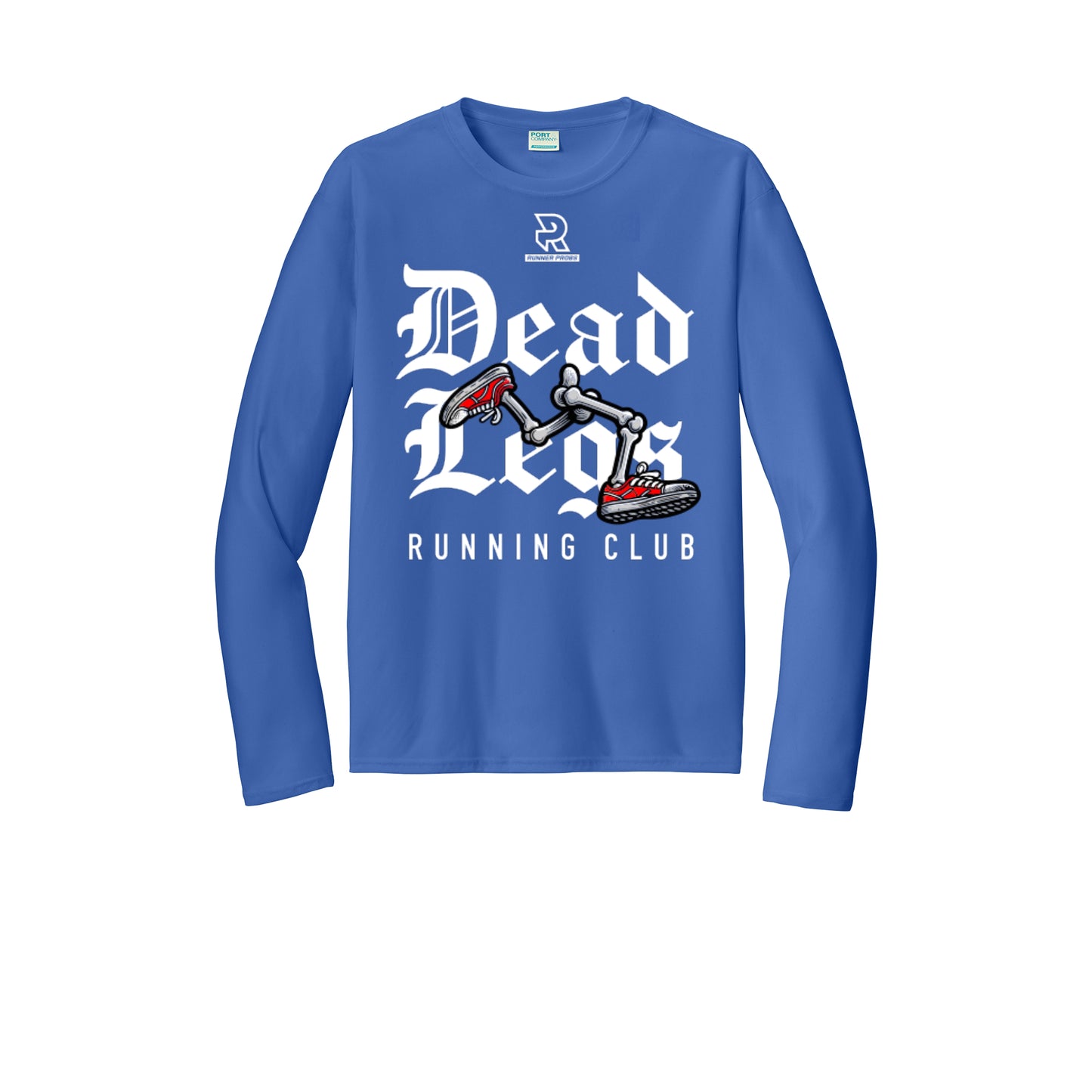 DEAD LEGS (White) - Long Sleeve Performance Tee