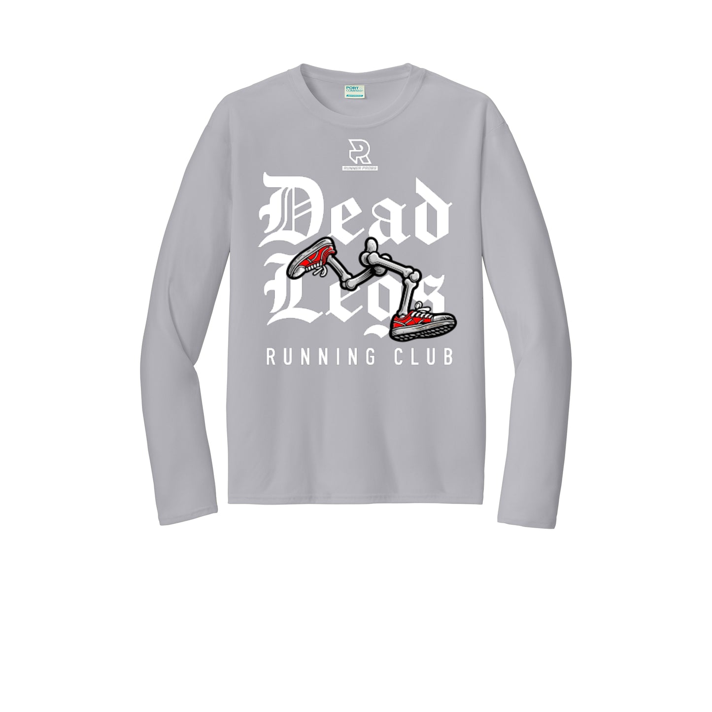 DEAD LEGS (White) - Long Sleeve Performance Tee