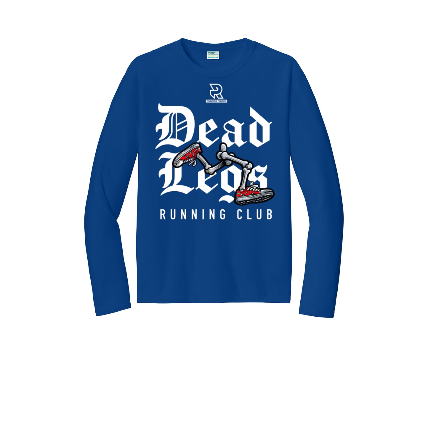 DEAD LEGS (White) - Long Sleeve Performance Tee