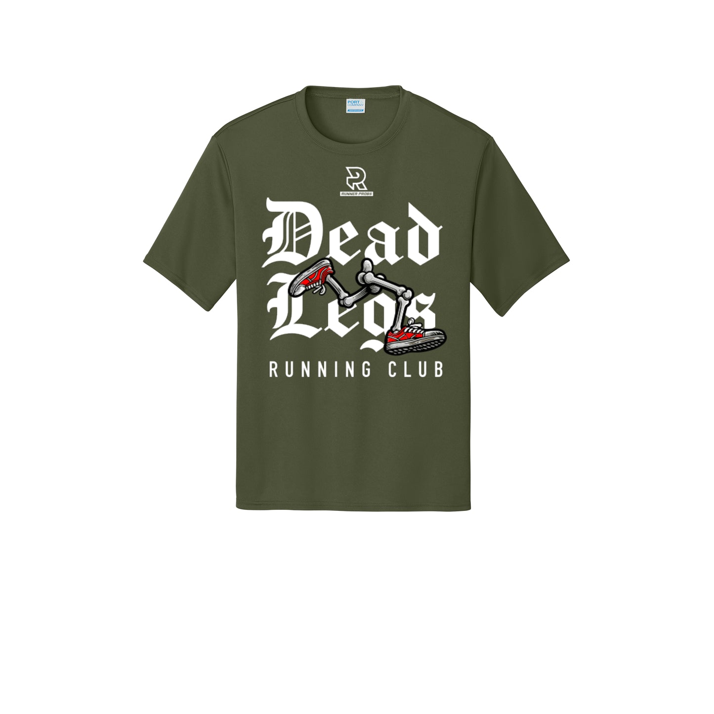 DEAD LEGS (White) - Short Sleeve Performance Tee