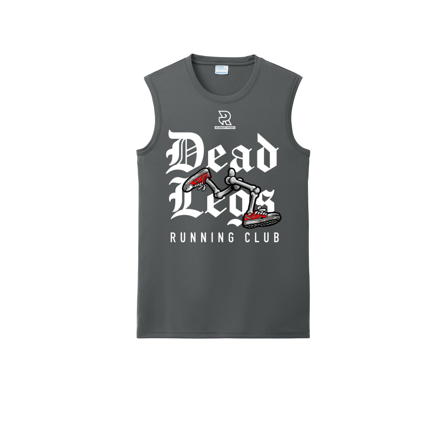 DEAD LEGS (White) - Sleeveless Performance Tee