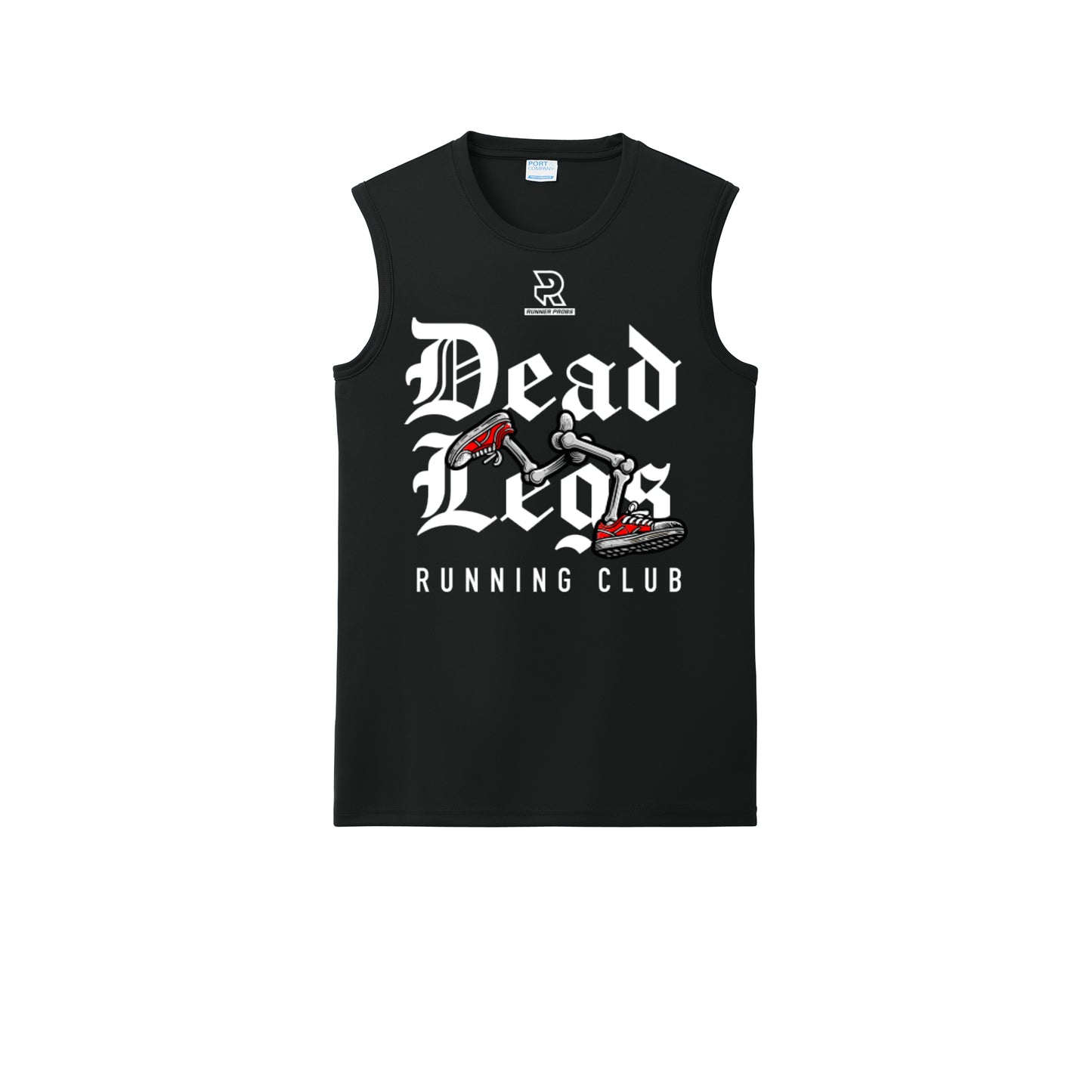 DEAD LEGS (White) - Sleeveless Performance Tee
