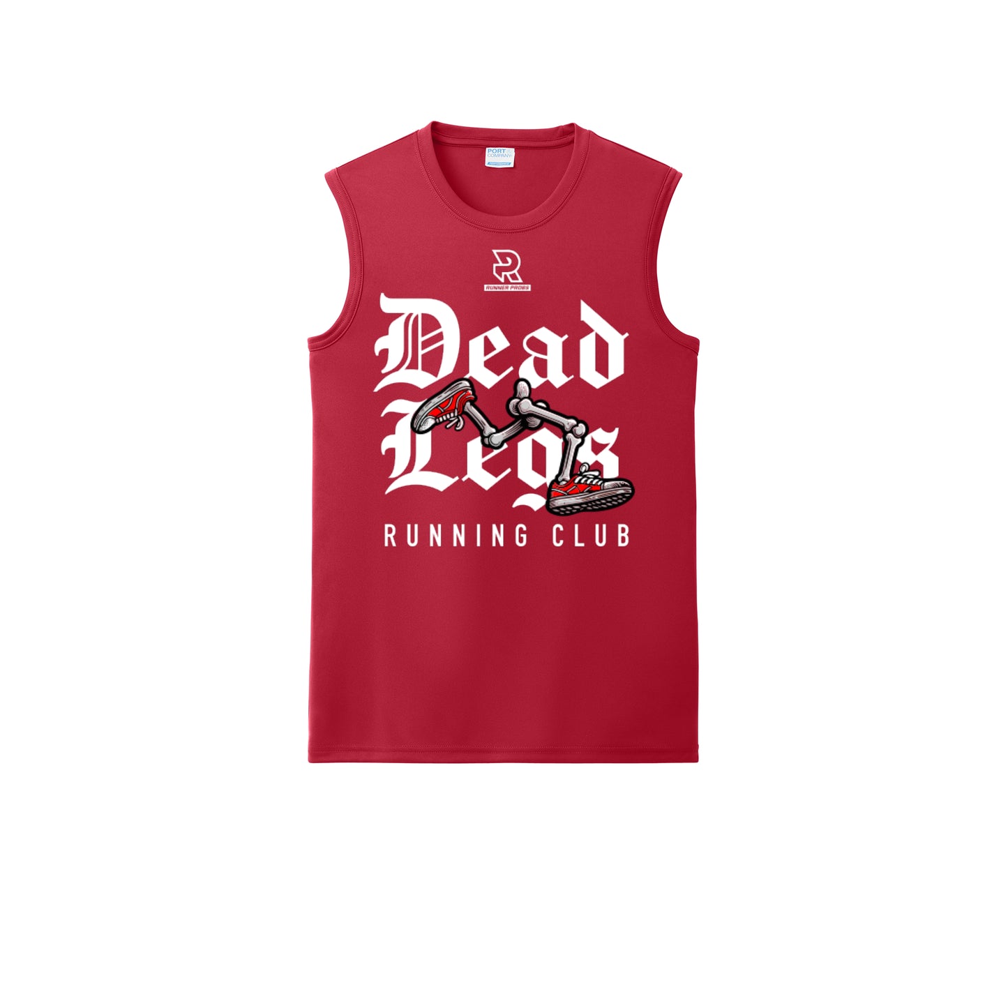 DEAD LEGS (White) - Sleeveless Performance Tee