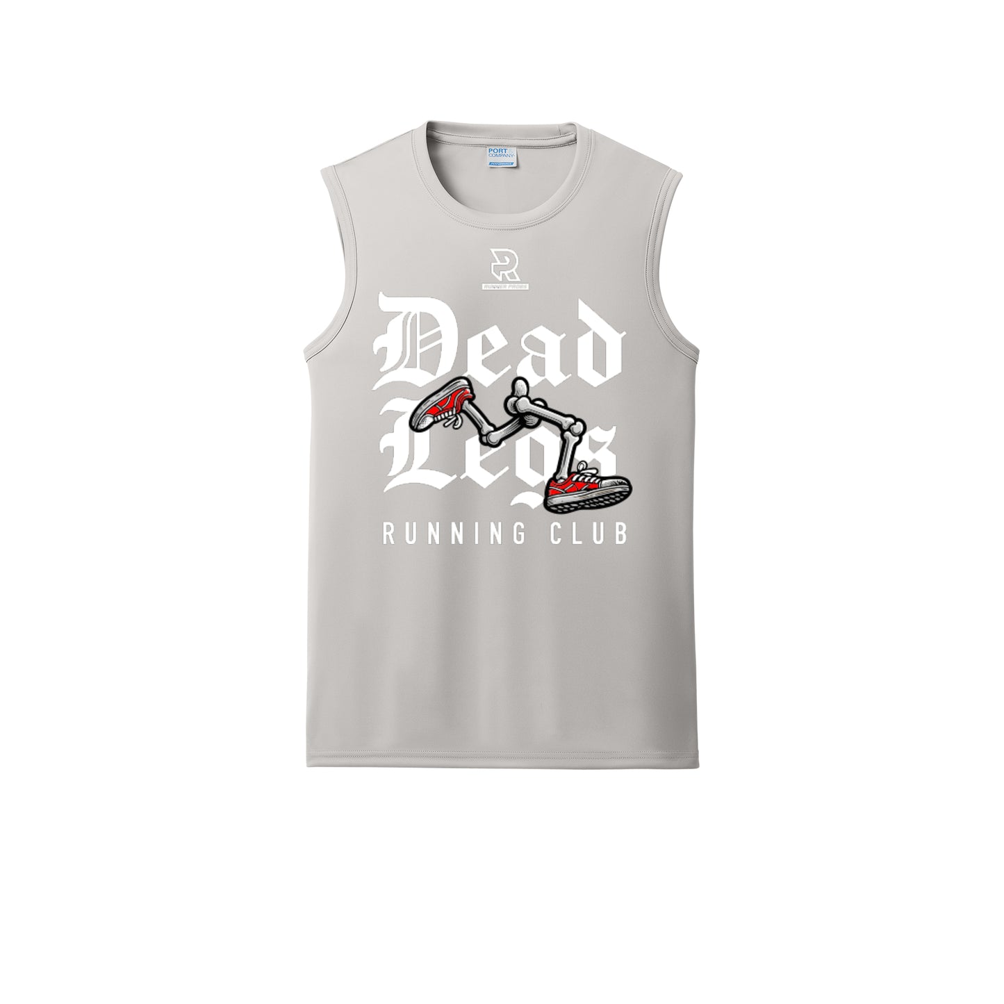 DEAD LEGS (White) - Sleeveless Performance Tee