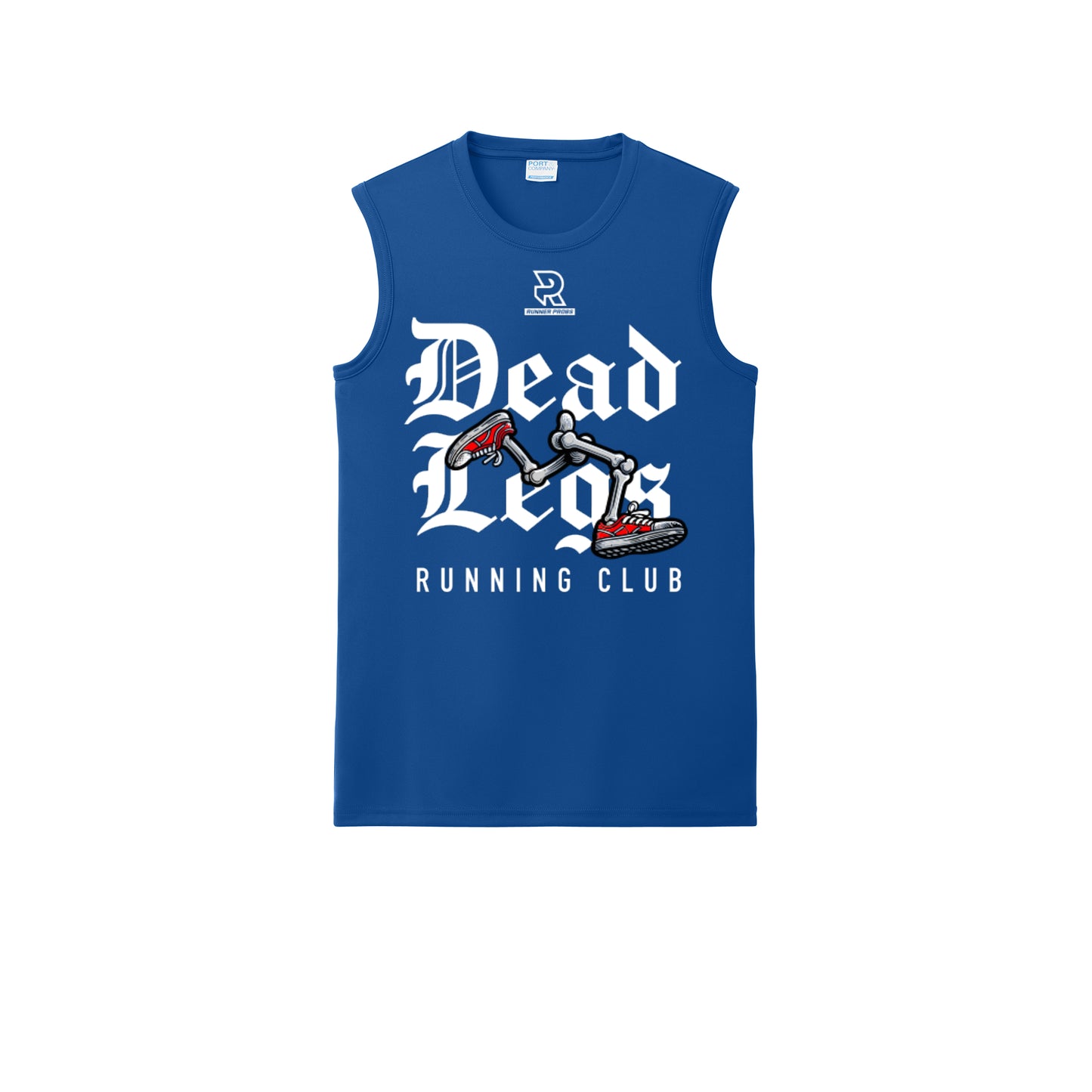 DEAD LEGS (White) - Sleeveless Performance Tee