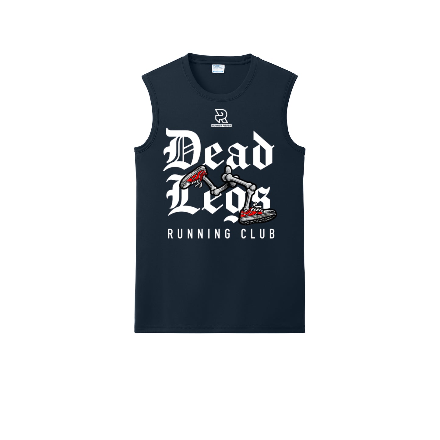 DEAD LEGS (White) - Sleeveless Performance Tee
