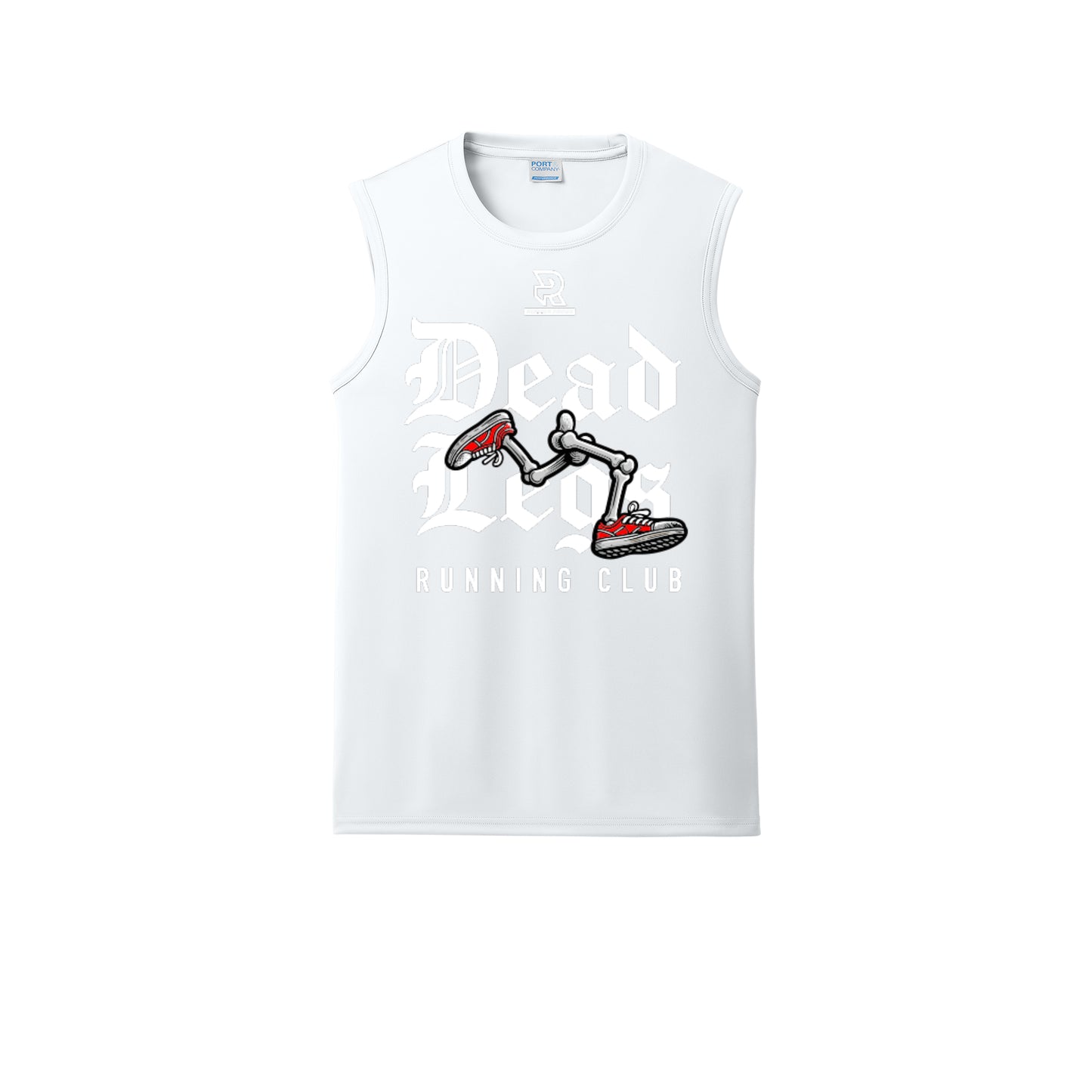 DEAD LEGS (White) - Sleeveless Performance Tee
