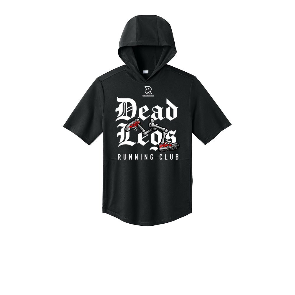 DEAD LEGS (White) - Short Sleeve Performance Hoodie