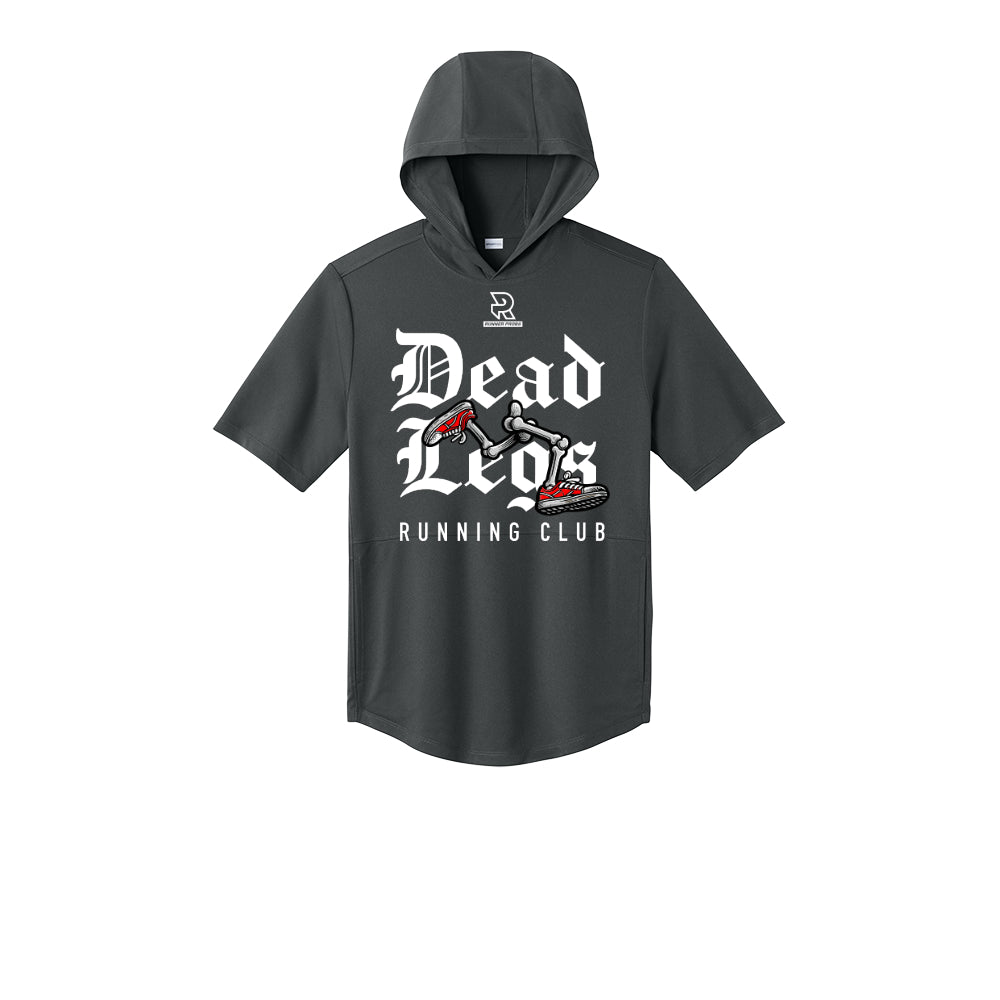 DEAD LEGS (White) - Short Sleeve Performance Hoodie
