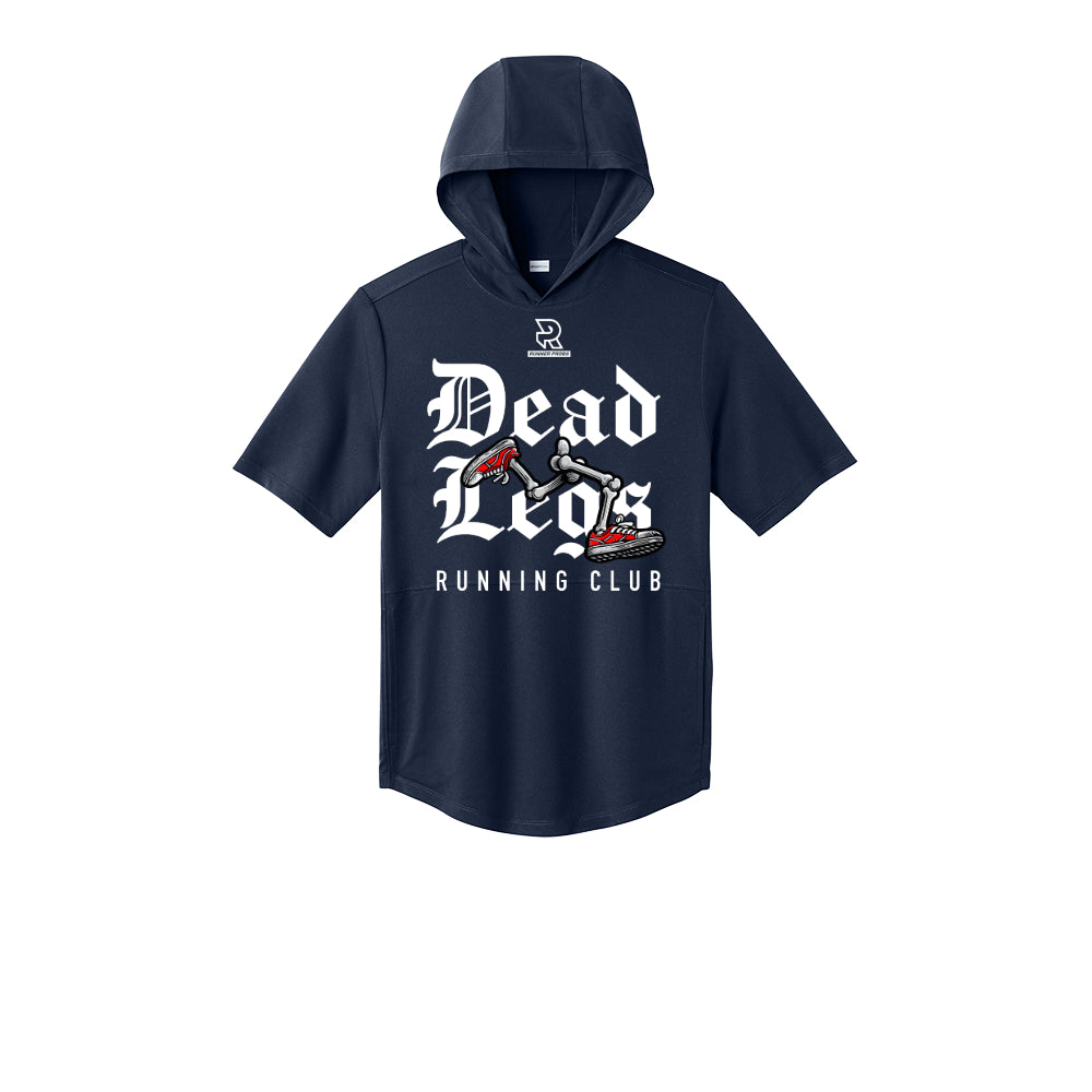 DEAD LEGS (White) - Short Sleeve Performance Hoodie