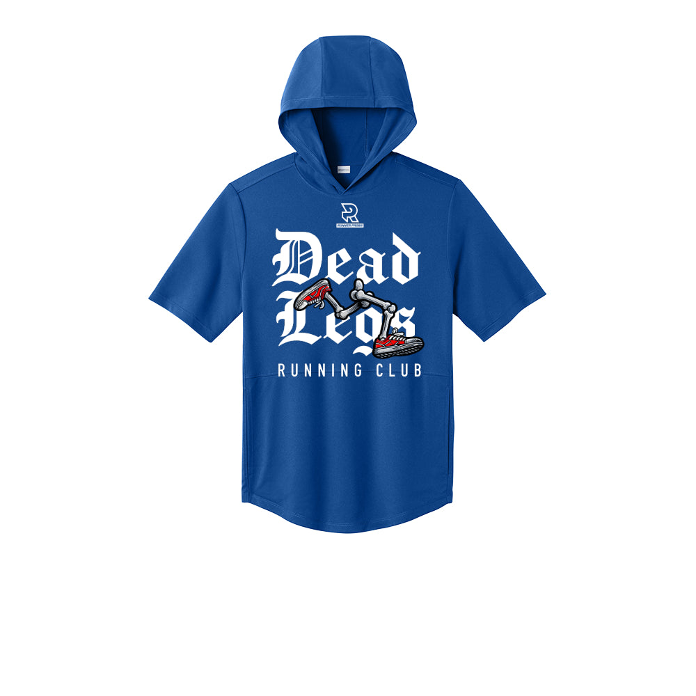 DEAD LEGS (White) - Short Sleeve Performance Hoodie