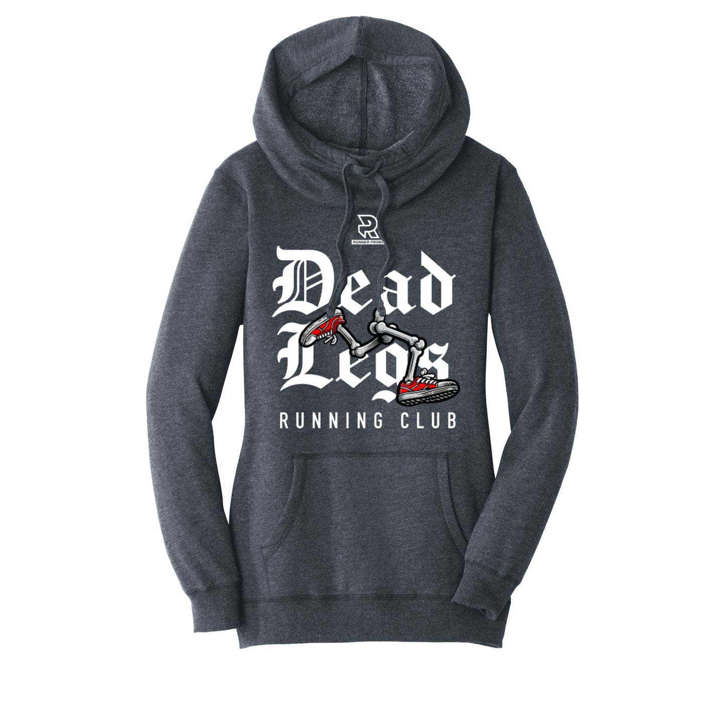 DEAD LEGS (White) - Womens Lightweight Fleece Hoodie