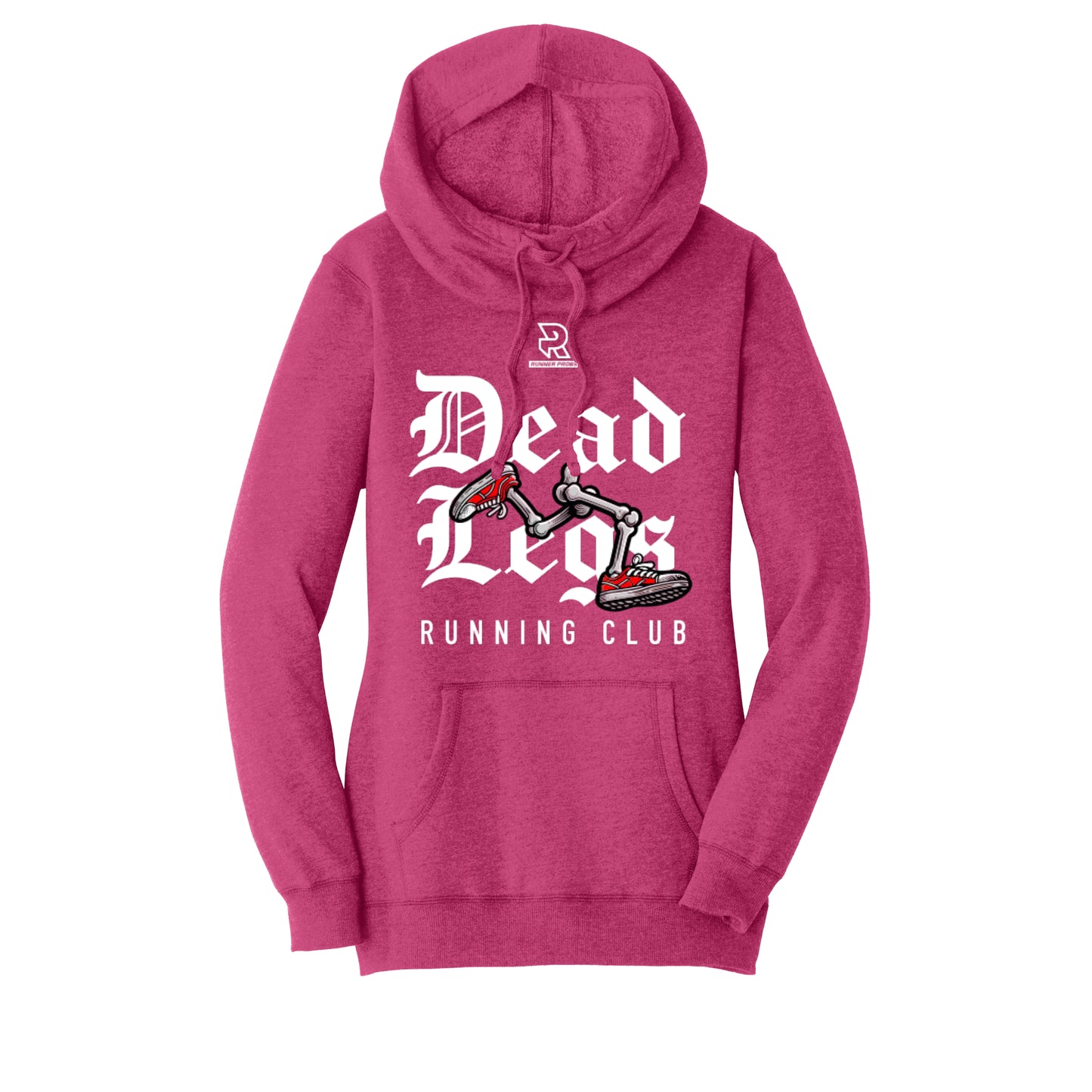 DEAD LEGS (White) - Womens Lightweight Fleece Hoodie