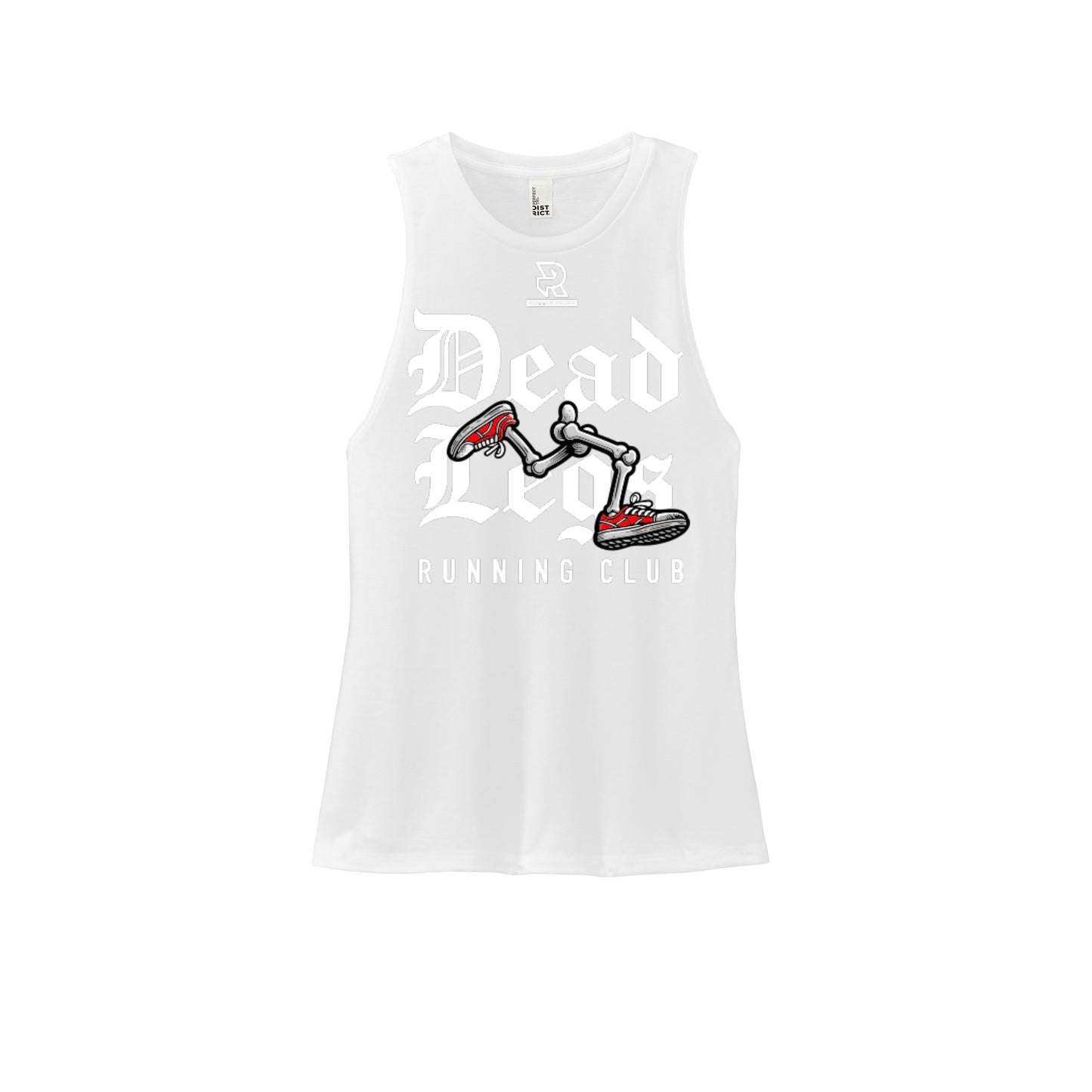 DEAD LEGS (White) - Womens Perfect Tri Muscle Tank