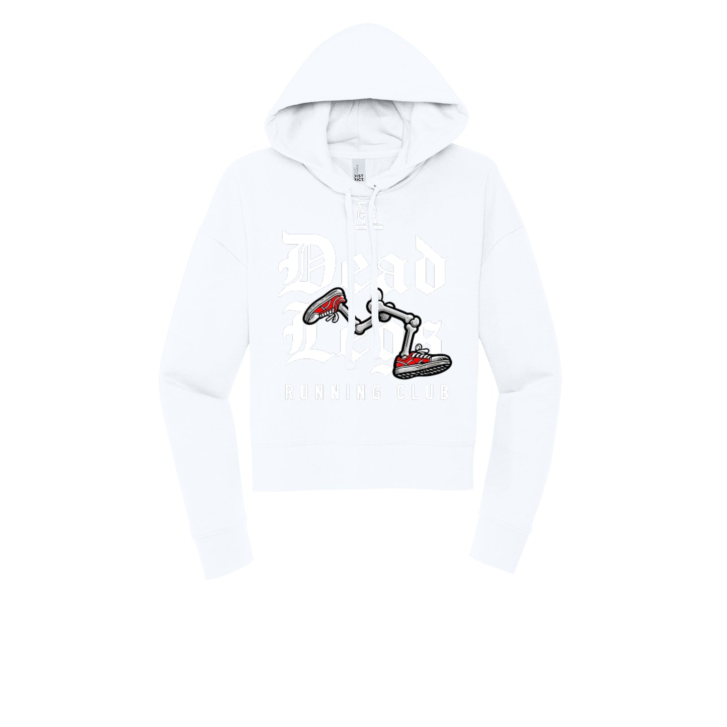 DEAD LEGS (White) - Womens Fleece Hoodie