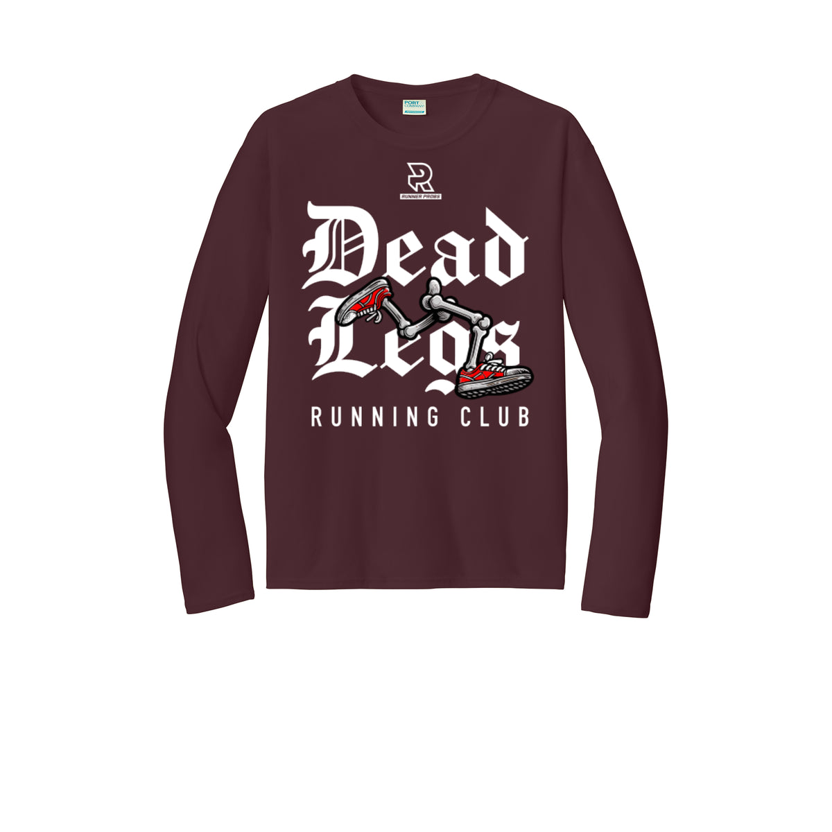 DEAD LEGS (White) - Long Sleeve Performance Tee