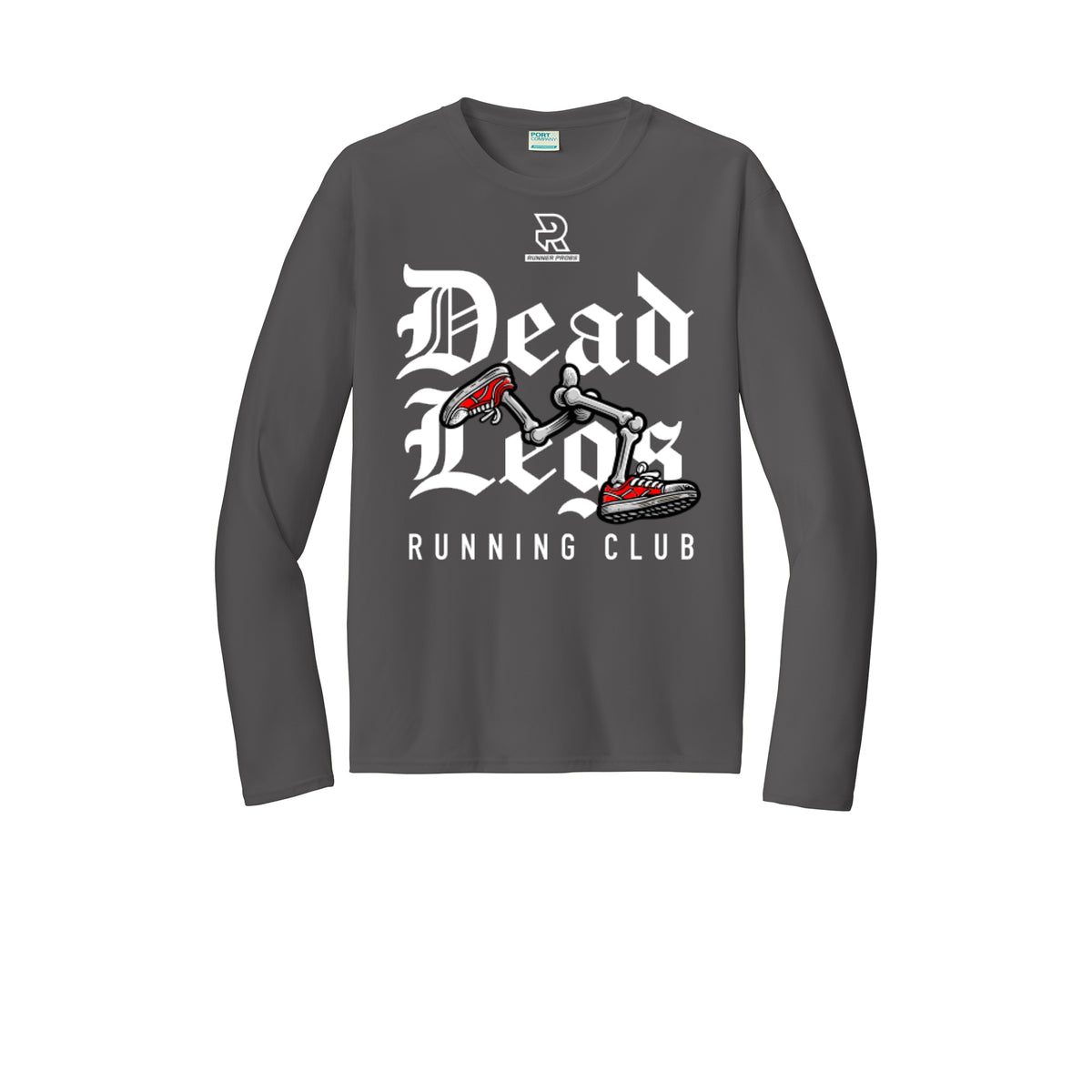 DEAD LEGS (White) - Long Sleeve Performance Tee