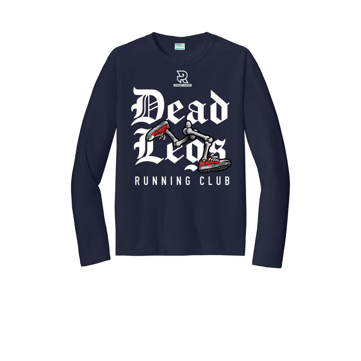 DEAD LEGS (White) - Long Sleeve Performance Tee