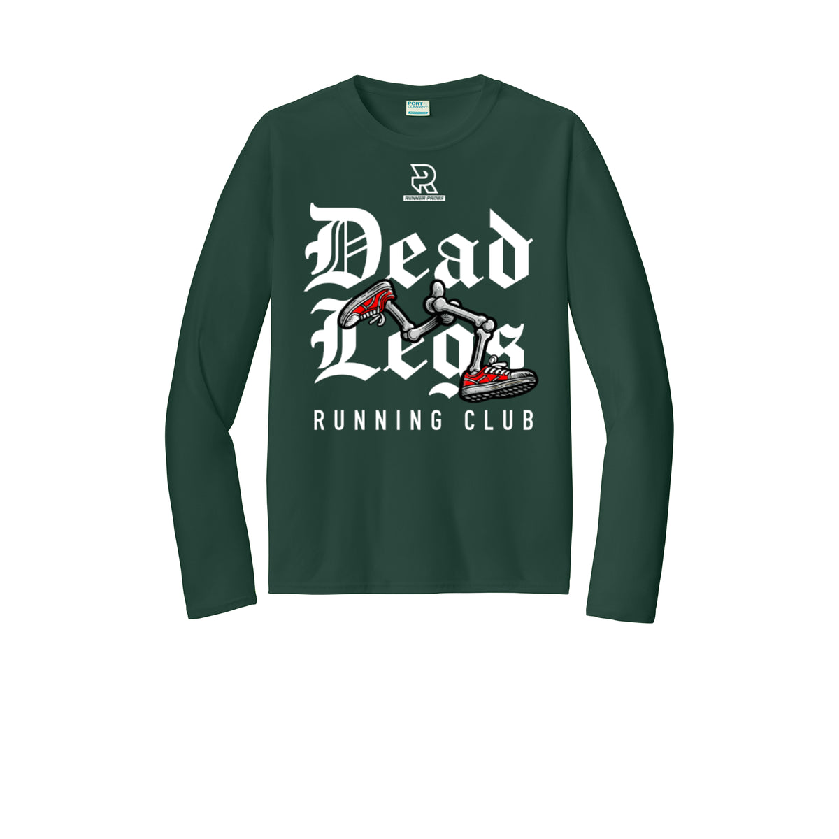 DEAD LEGS (White) - Long Sleeve Performance Tee