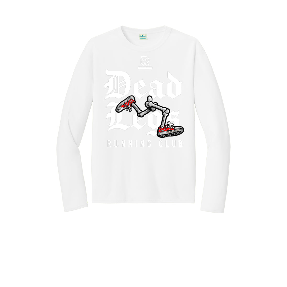DEAD LEGS (White) - Long Sleeve Performance Tee