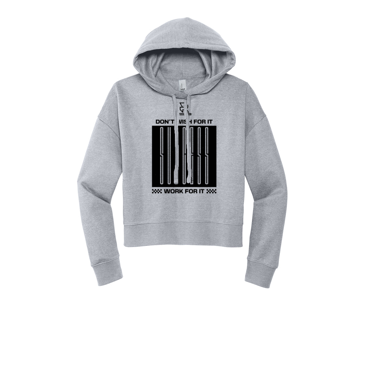 DON'T WISH FOR IT WORK FOR IT (Black) - Womens Fleece Hoodie