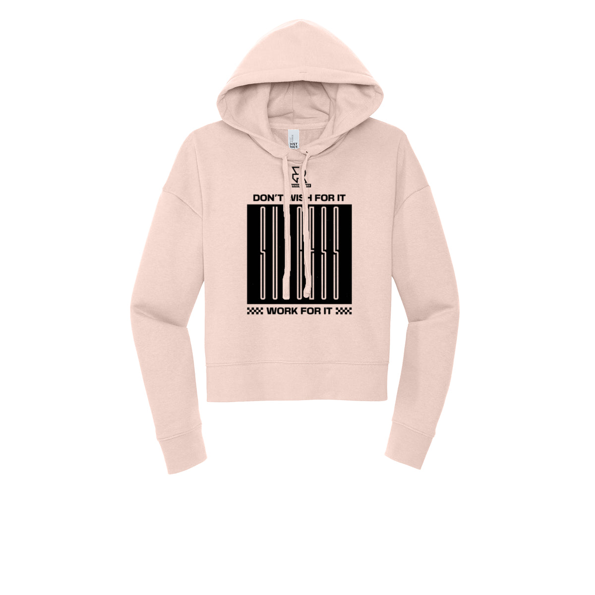 DON'T WISH FOR IT WORK FOR IT (Black) - Womens Fleece Hoodie