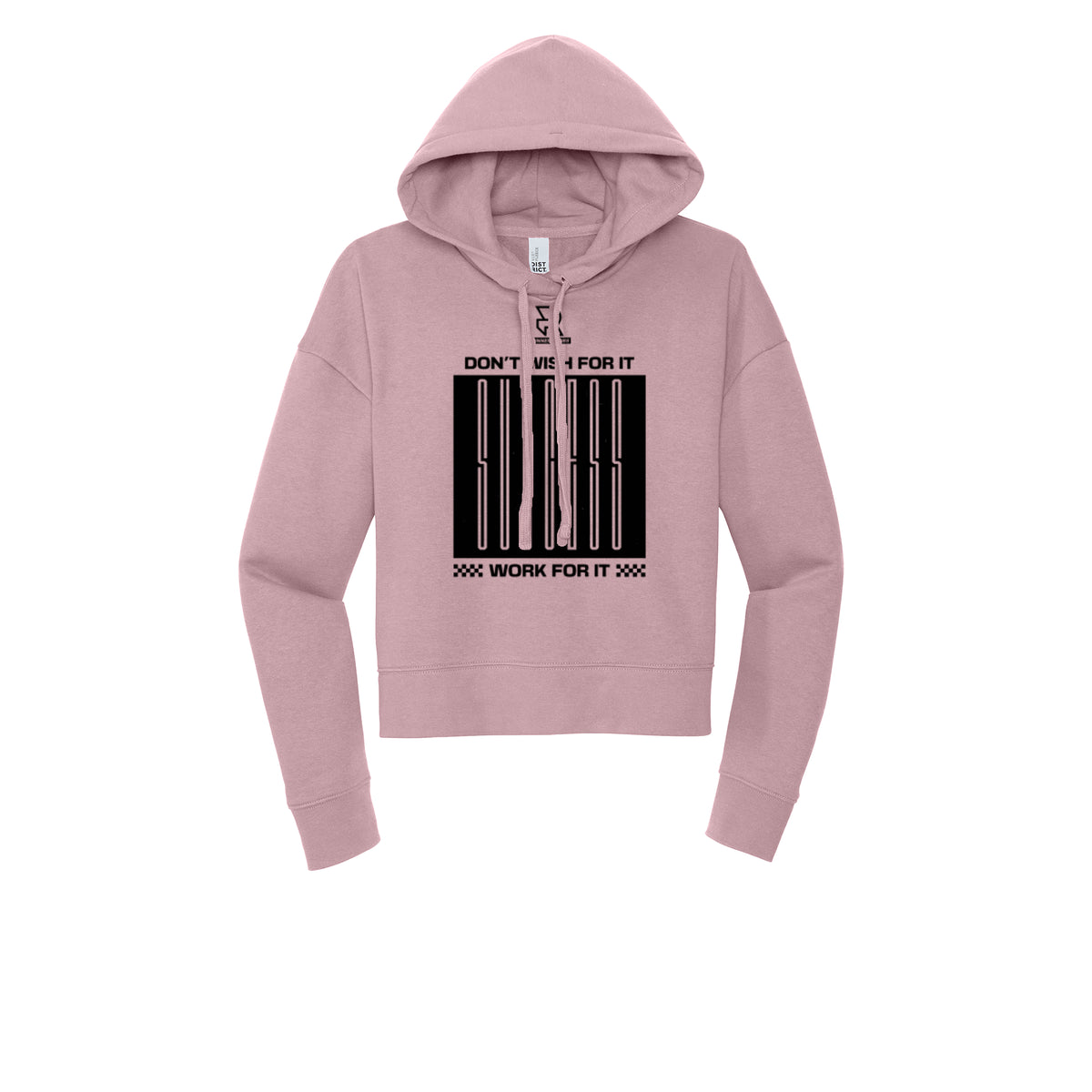 DON'T WISH FOR IT WORK FOR IT (Black) - Womens Fleece Hoodie