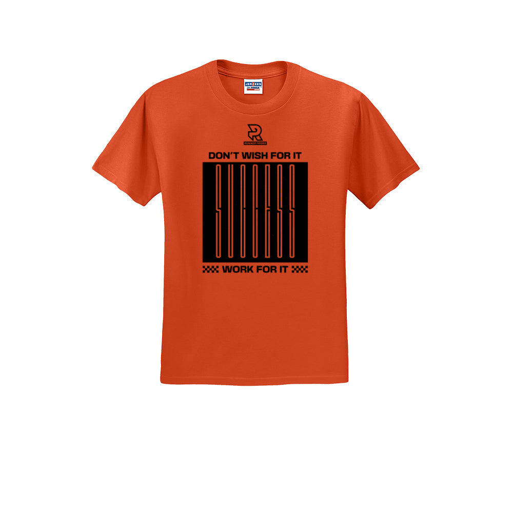 DON'T WISH FOR IT WORK FOR IT (Black) - Short Sleeve Cotton Tee