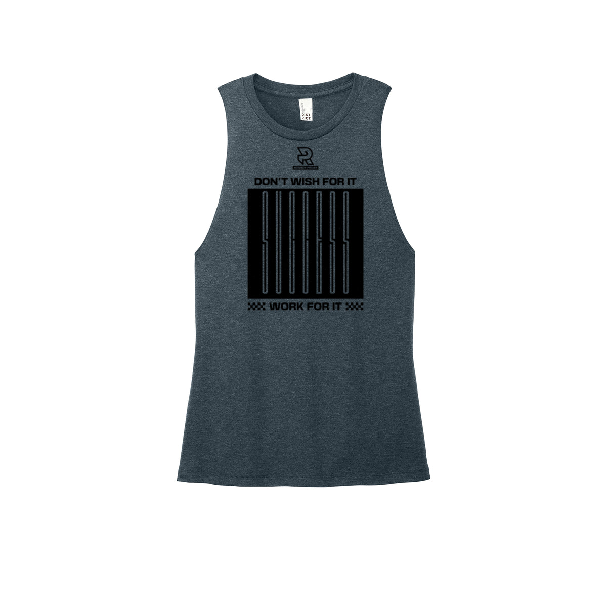 DON'T WISH FOR IT WORK FOR IT (Black) - Womens Perfect Tri Muscle Tank