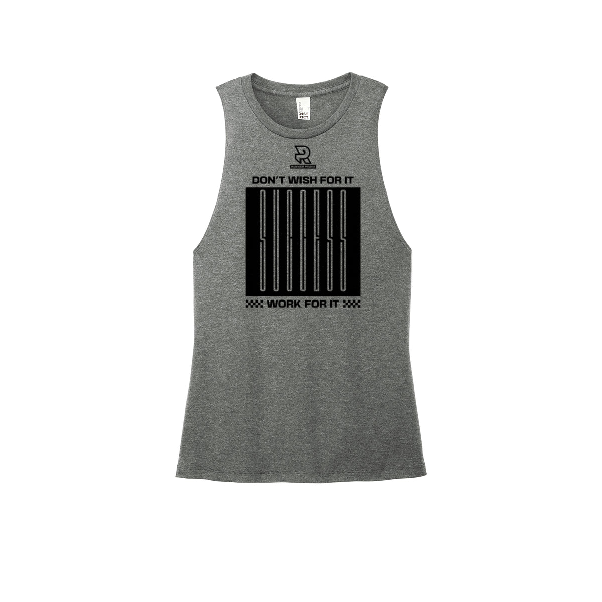 DON'T WISH FOR IT WORK FOR IT (Black) - Womens Perfect Tri Muscle Tank