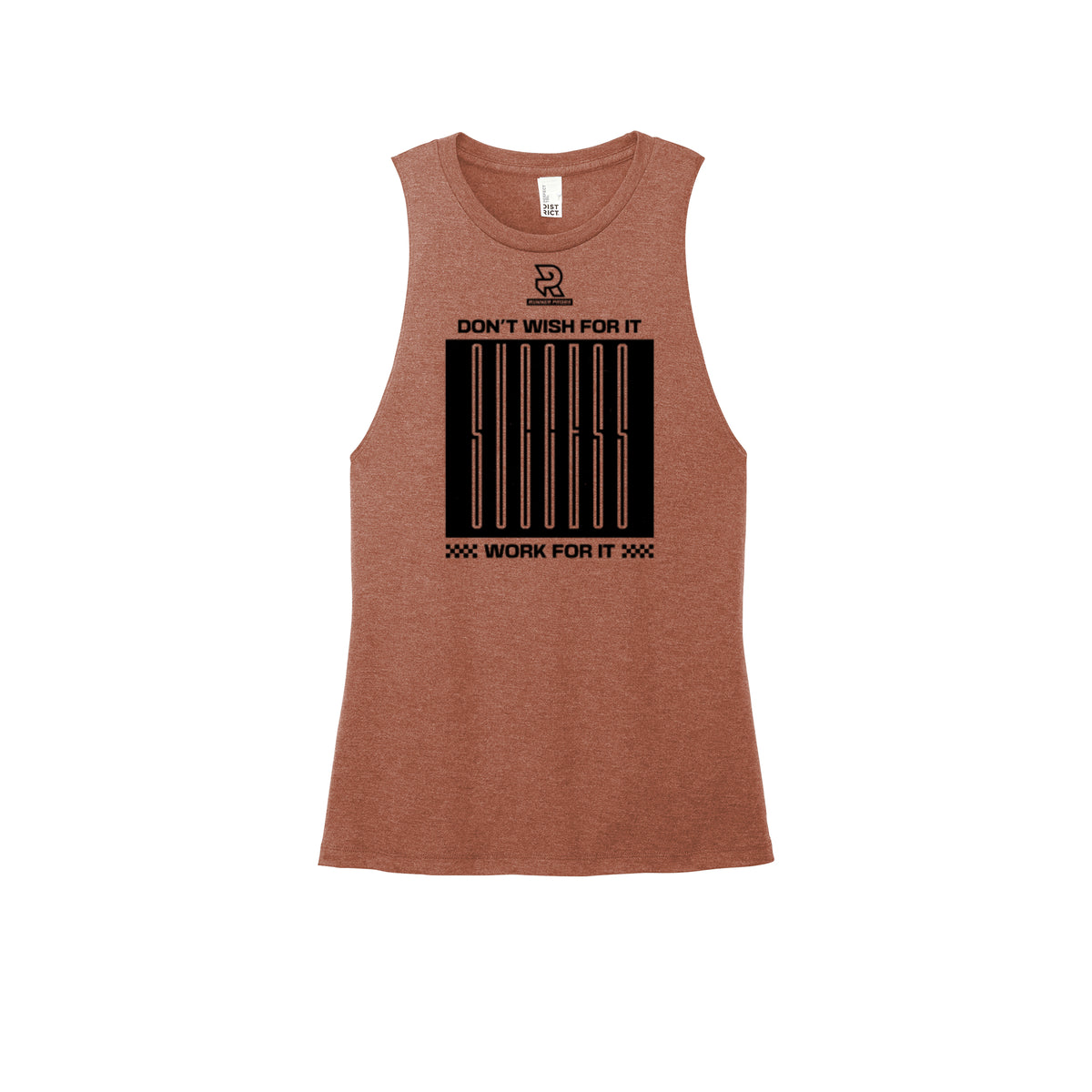 DON'T WISH FOR IT WORK FOR IT (Black) - Womens Perfect Tri Muscle Tank