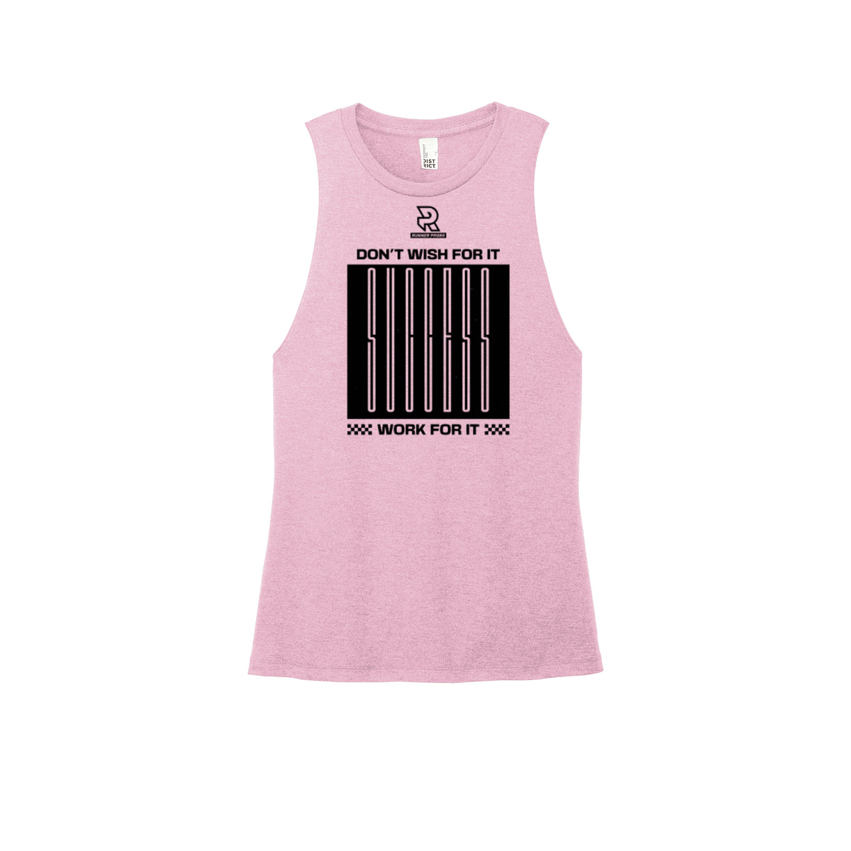 DON'T WISH FOR IT WORK FOR IT (Black) - Womens Perfect Tri Muscle Tank